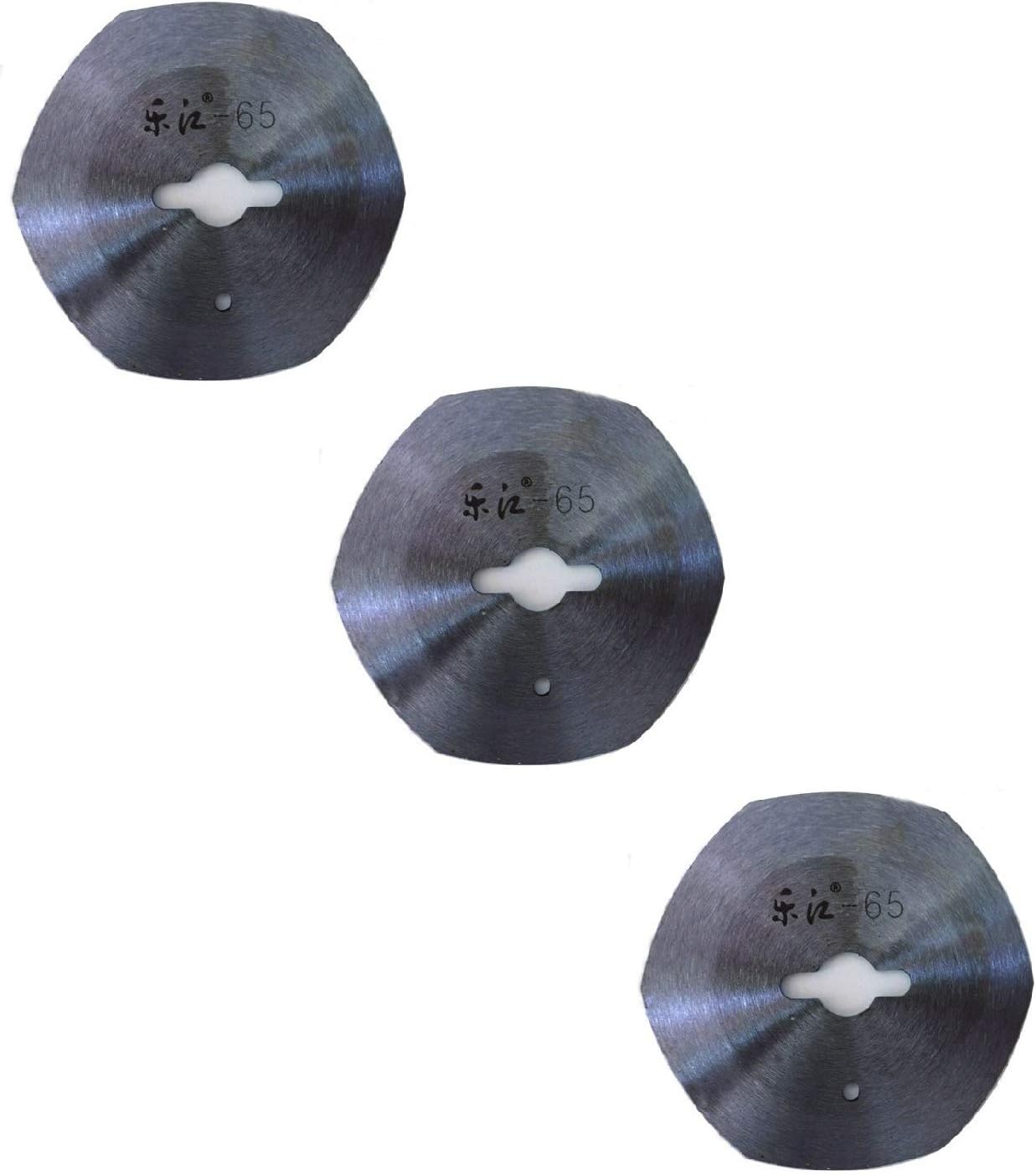 3 x Electric Rotary Cutter's Blades for Professional Industrial Electric Fabric Rotary Cutter, Cloth Cutting Machine