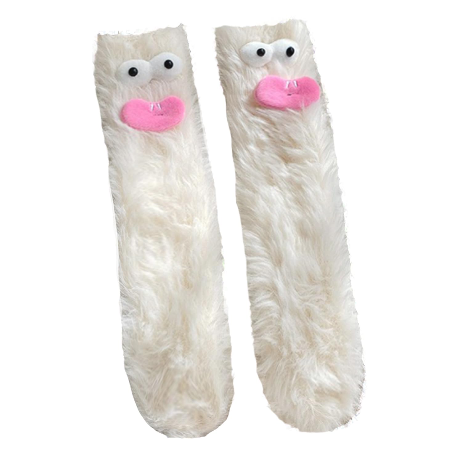 TFTSR Crazy Funny Fuzzy Silly Socks for Kids Women,Girls Fluffy Slipper Novelty Fun Socks,Boy Men Cute Cozy Soft Animal Socks