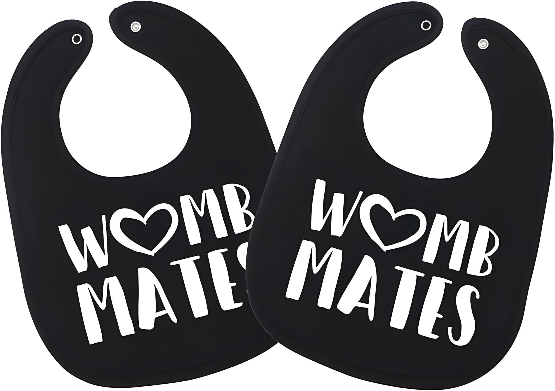 100% Cotton Womb Mates Twin Bibs – Soft, Stylish & Breathable for Boys & Girls – Perfect for Drooling & Teething
