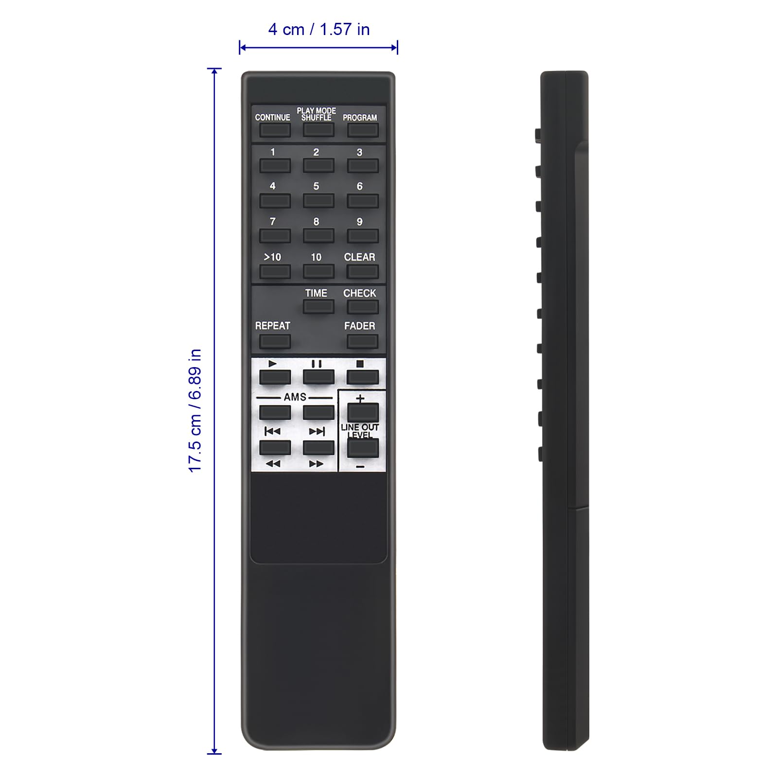 Telecomando Sony RM-D420 Sostitutivo – Compatibile Con CDP-261, CDP-XE330, CDP-XE300 E Tanti Altri Lettori CD