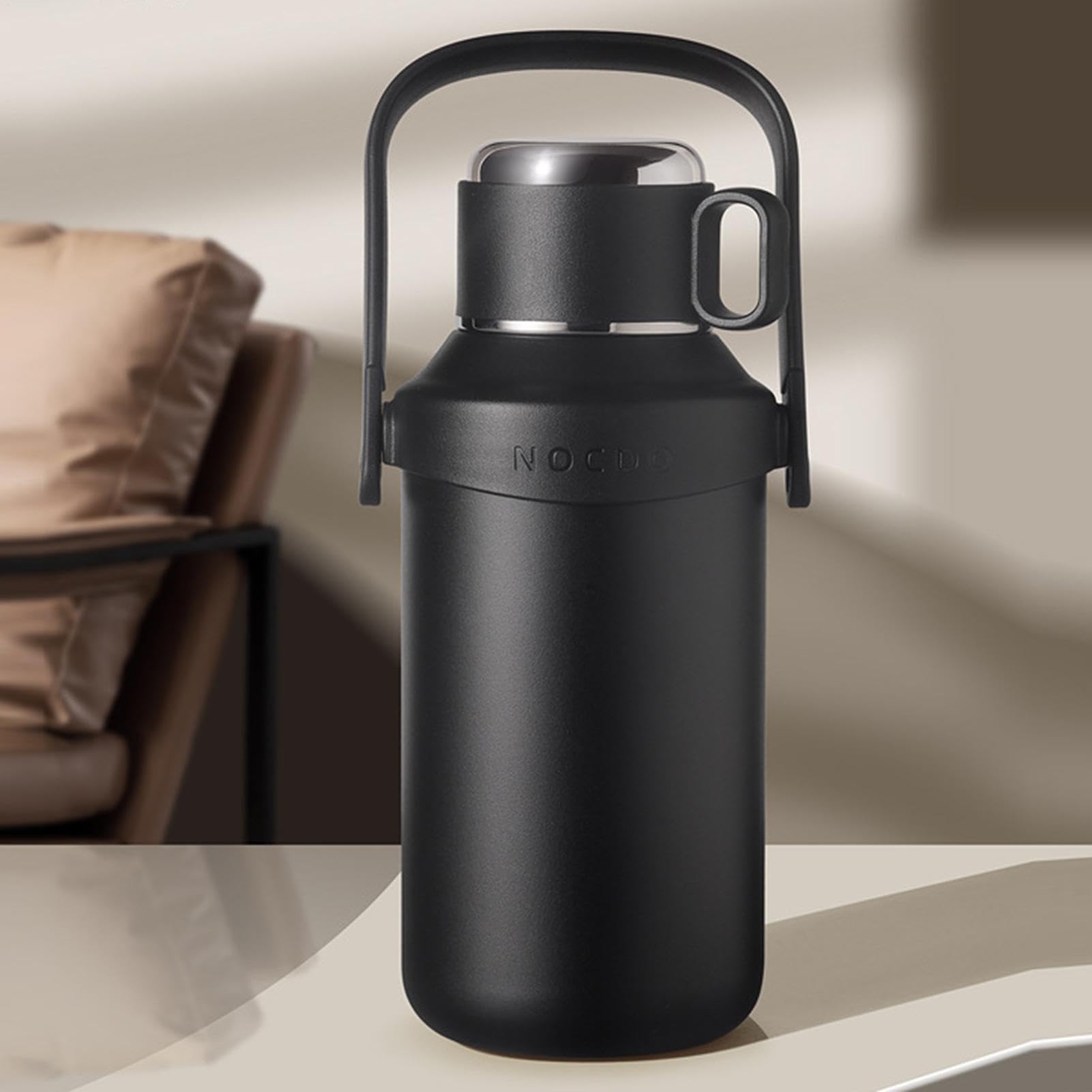 Termica Borraccia con Maniglia, Bottiglia Portatile per Bere Acqua, Tè, | Portatile Borraccia Sportiva Portatile Per Adulti Bambini Palestra Acqua Tè Caffè Bevande Ghiacciate Bevan