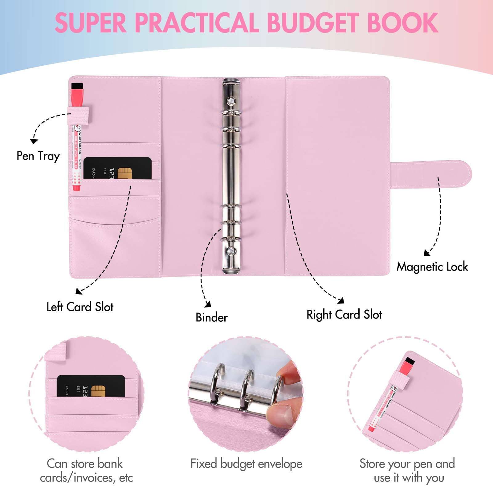 Buste Risparmio Marstey - Sfida 30/100 Giorni E 52 Settimane, Con Tracker - Foto 3