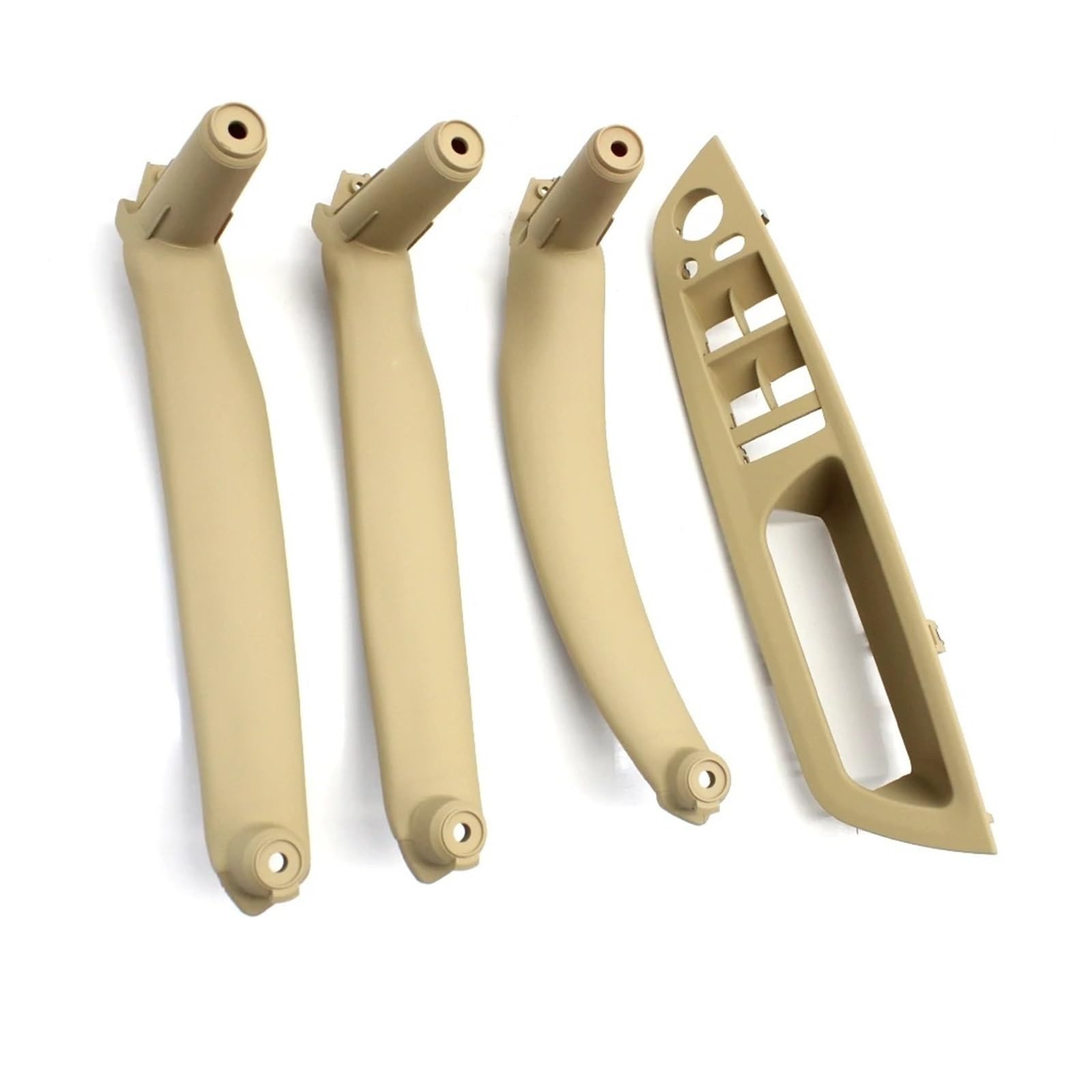 HTUHBCX Interior Door Handle for X5 for X6 E70 E71 2007-2013 LHD RHD 4PCS Set Inteior Door Pull Handle Kit Replacement Parts(RHD Set Beige)