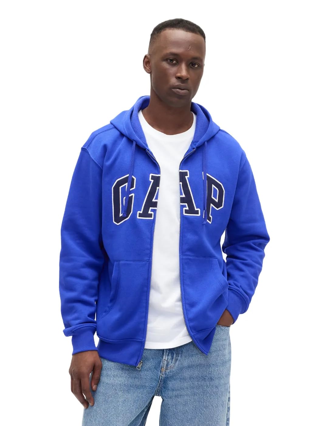 GAP Logo Heritage Hoodie Hooded Full Zip Sweatshirt
