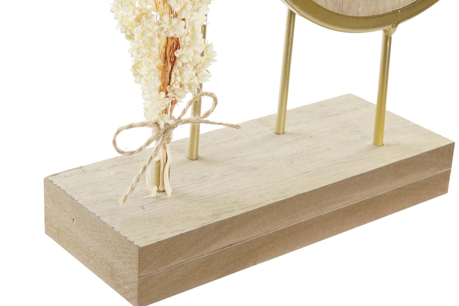 RELOJ SOBREMESA MDF METAL 26X8X53 ESPEJO NATURAL