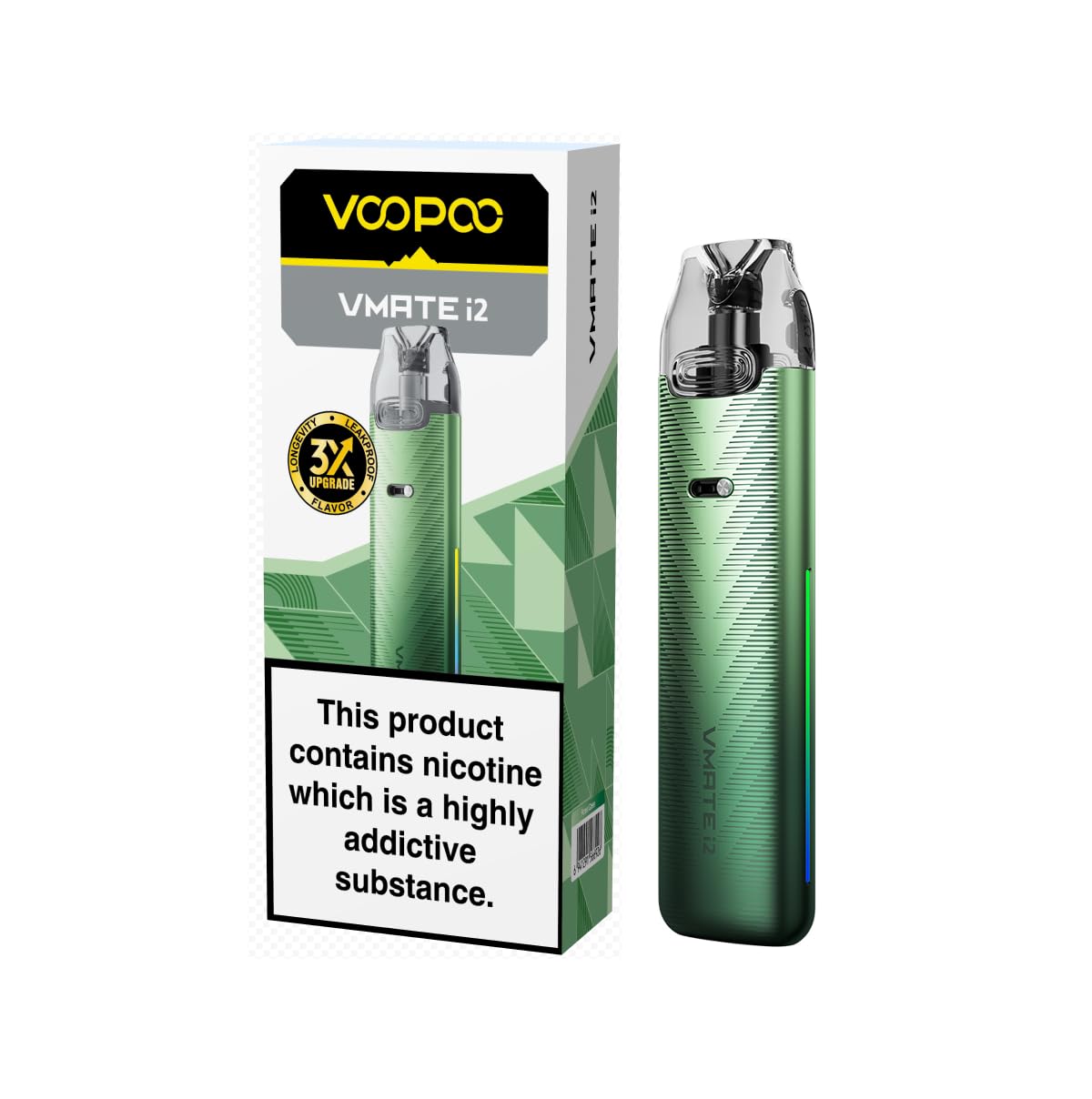 VOOPOO VMATE i2 Pod Vape Kit [Forest Green] - Sleek, Compact, User  Friendly, Long Lasting Battery, MTL/RDL, Easy On the Go, 2mL, E Cigarettes,  Refillable and Rechargeable, No Nicotine No Liquid: Amazon.co.uk: