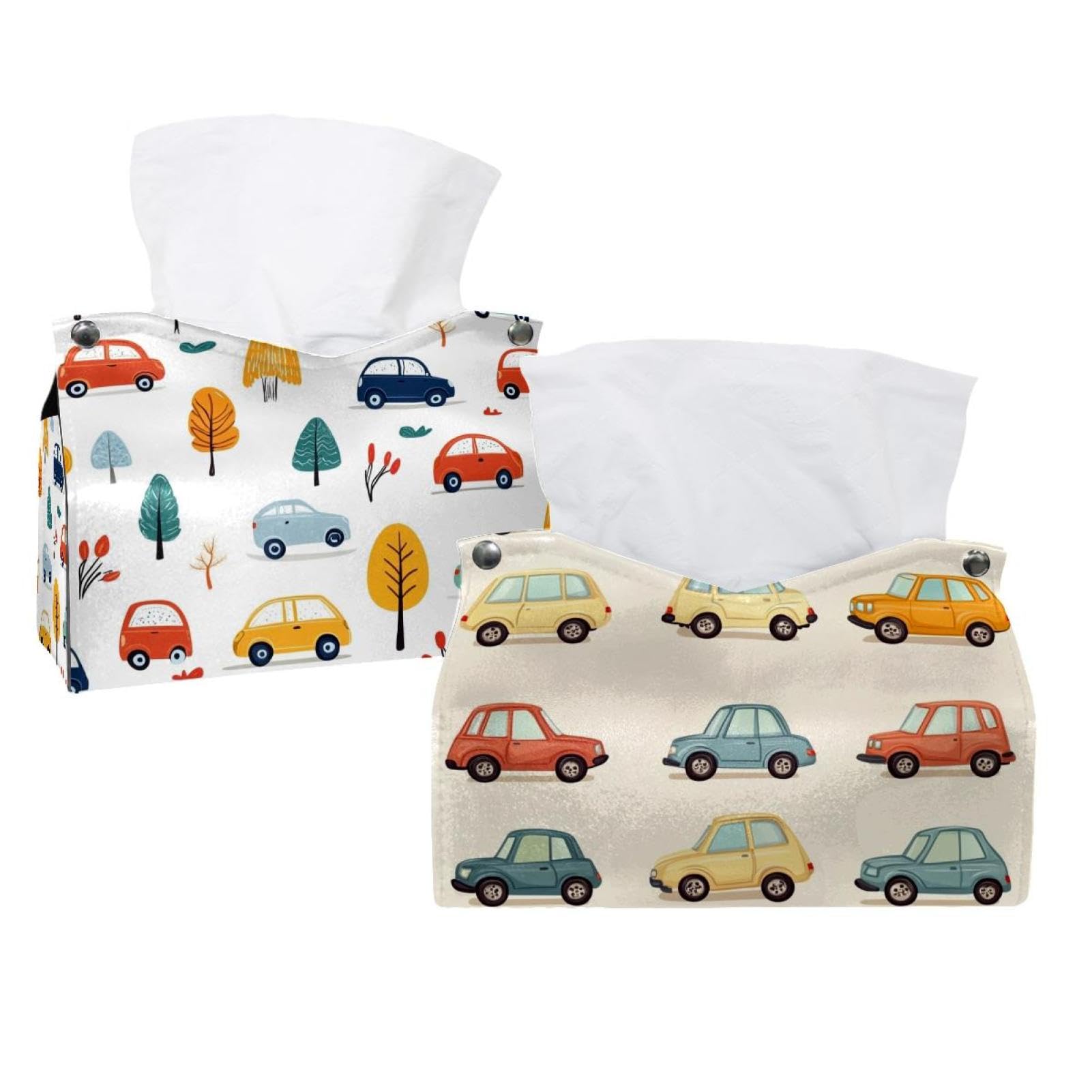 Housse boîte mouchoir dinosaure lot de 2 distributeurs tissu maison