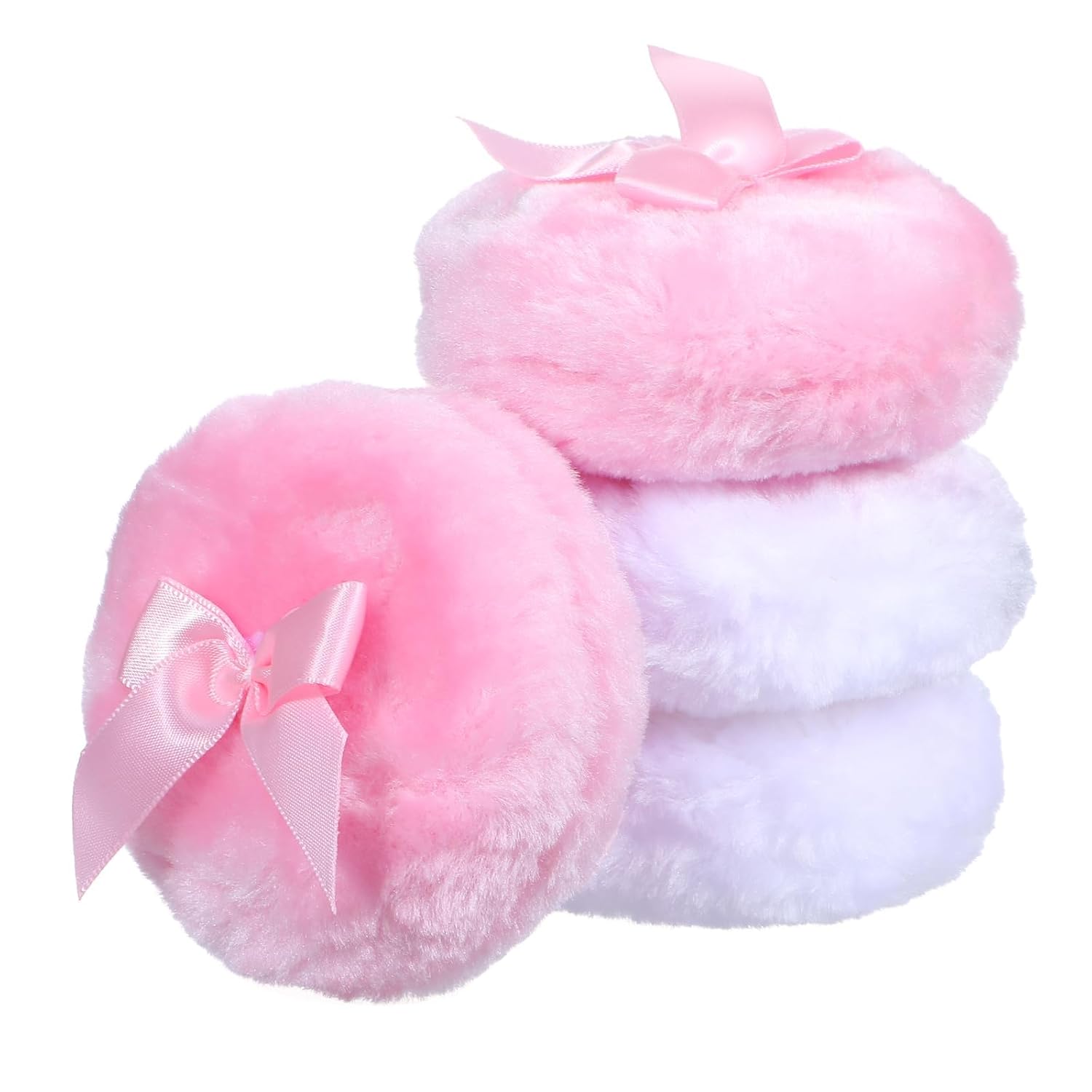 4Pcs Powder Puffs for Women Makeup Sponge for Face and Body Powder Application Includes Two Pink and Two White Travel-Frie... - Review, Price and Buying Guide