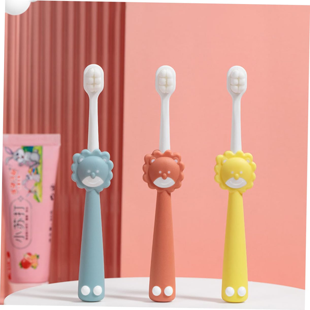 FRCOLOR Lot De 4 Brosses À Dents Pour Enfants Brosses À Dents Ergonomiques Pour Un Brossage Sûr Et Doux 3 Pièces X 4