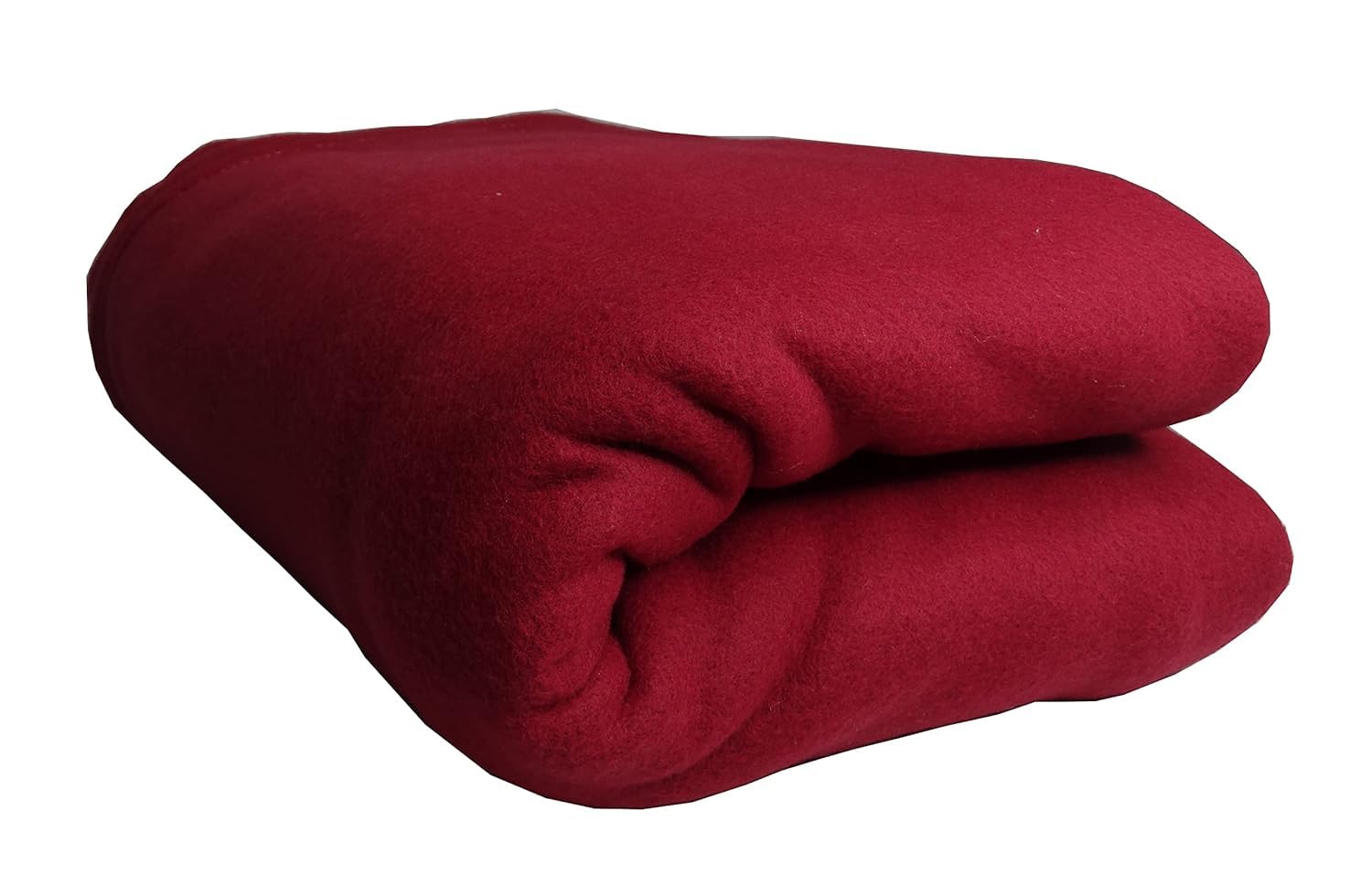 N G PRODUCTS 400 GSM Plain Light Weight Polar Fleece Blanket for Single Bed Special for Mild Winter/AC Room/Travelling, Size- 60 * 90 inch (Color-Red)
