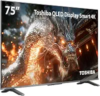Smart TV QLED 75 4K Toshiba Google TV 4HDMI 2USB Wi-Fi
