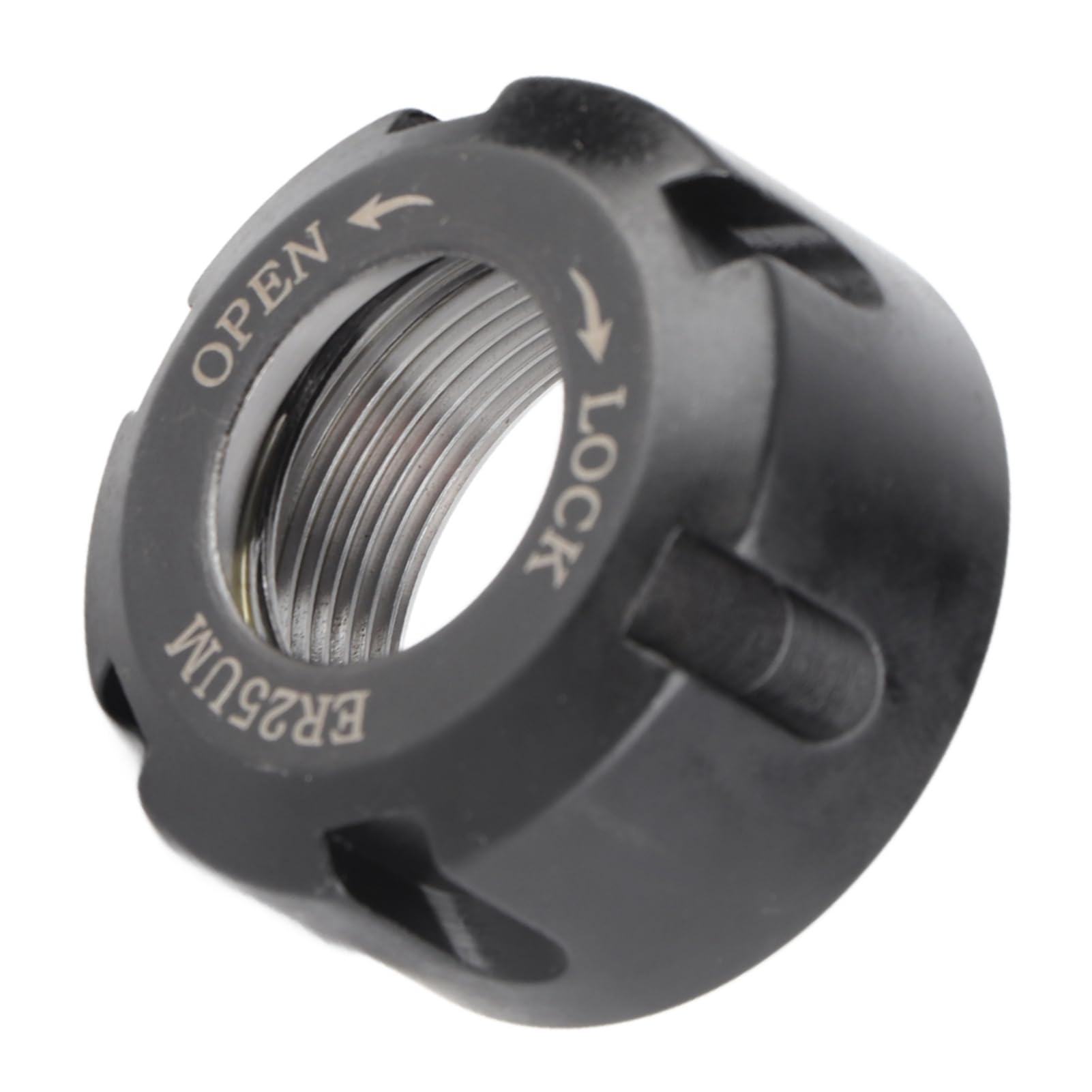 Respicefinem Dynamic Balancing Nut Metal Collet Nut Chuck Holder for Lathe 42crMo Material M32*1.5 Thread High Precision and Durability (M32*1.5)