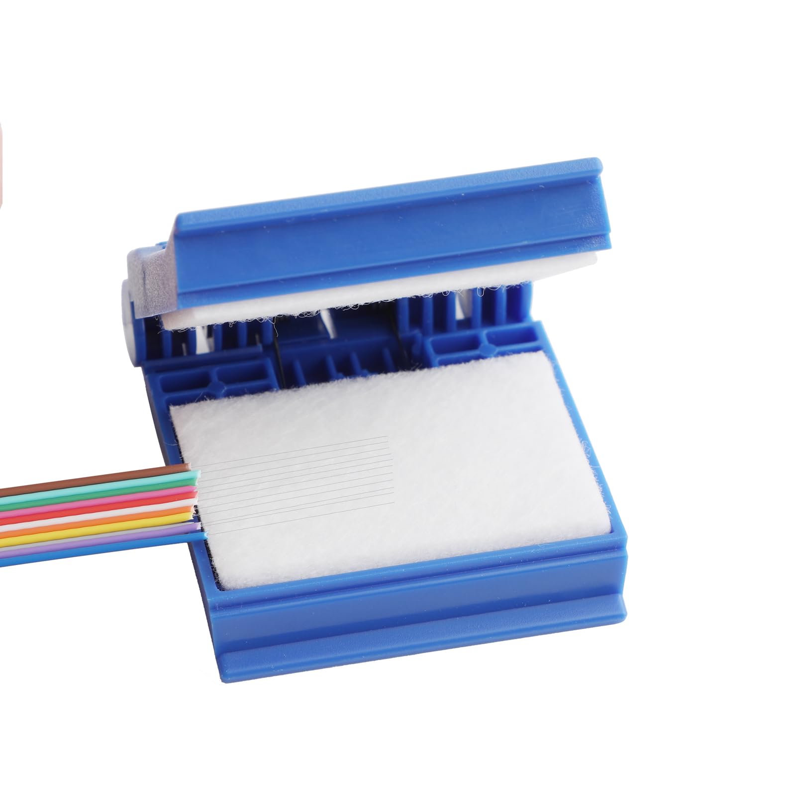 Glasfaser-Reinigungsclip zum Reinigen von Glasfaser-Endflächen (40 Stück Reinigungswatte+Alkoholflasche+Wischclip)