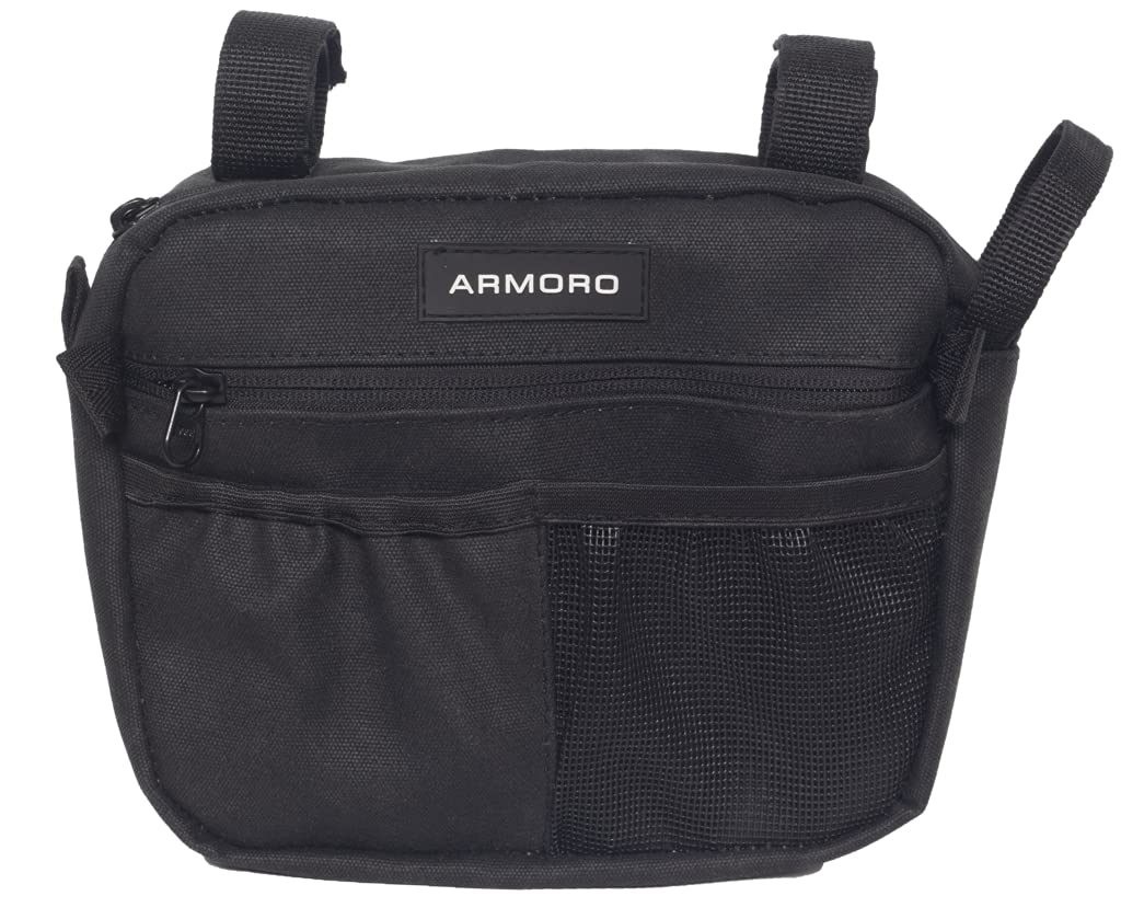 ARMORO Grab Handle Satchel Bag (Black) Mahindra Thar Storage Organizer Accessories, Compatible with Mahindra Thar, Jeep Wrangler, JT Gladiator & Maruti Gypsy-image-17