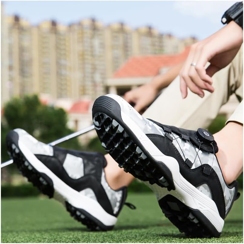 [OKEPIA] ゴルフシューズ スパイクレス レディース メンズ ダイヤル式 通気性 軽量 ゴルフトレーニングシューズ スニーカー