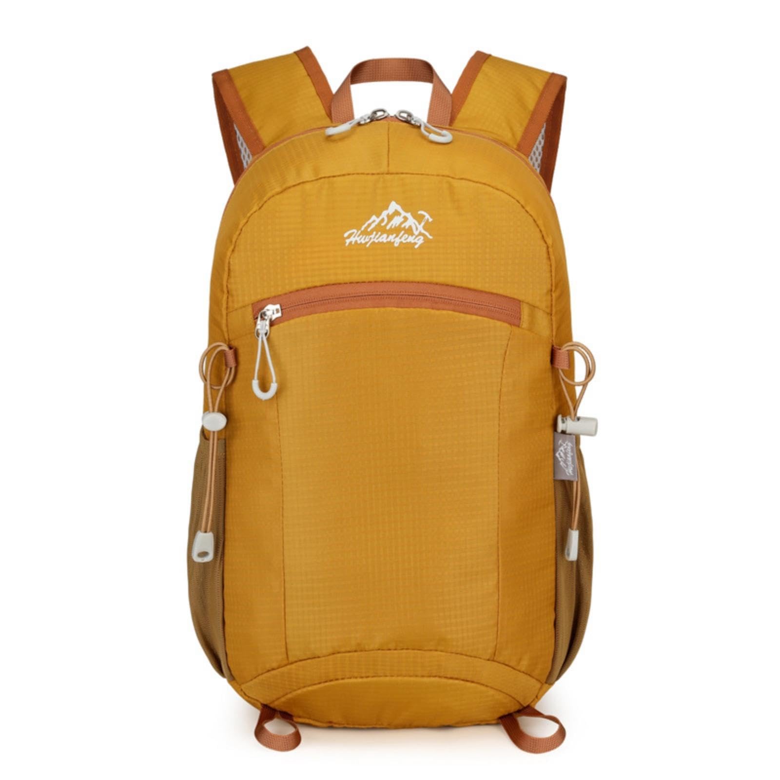 Waterproof Backpack Foldable Lightweight Backpack Side Pockets Packable Daypack for Walking, Biking Yellow-picture-14