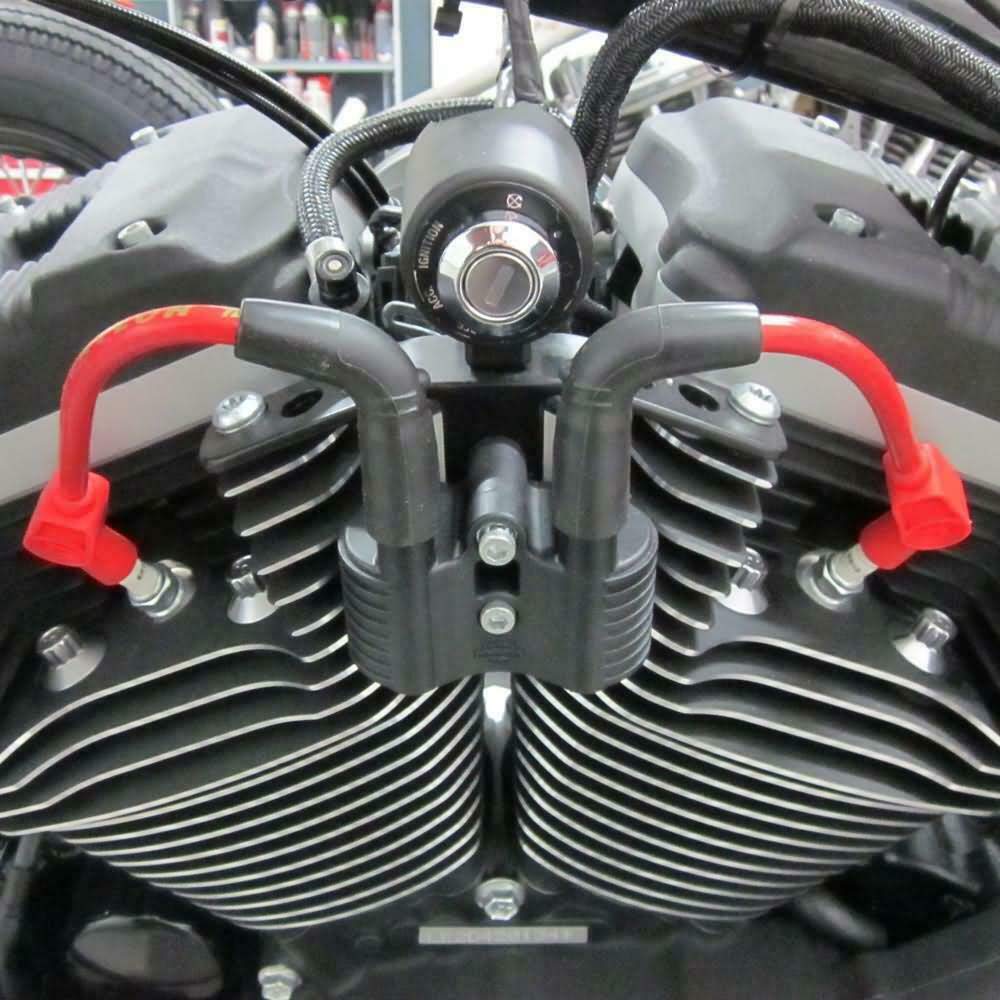 CAVI CANDELA ROSSI PARI LUNGHEZZA BOBINA LATERALE CENTRALE PER MOTO HARLEY DAVIDSON harley davidson Sportster iron forty eight ecc