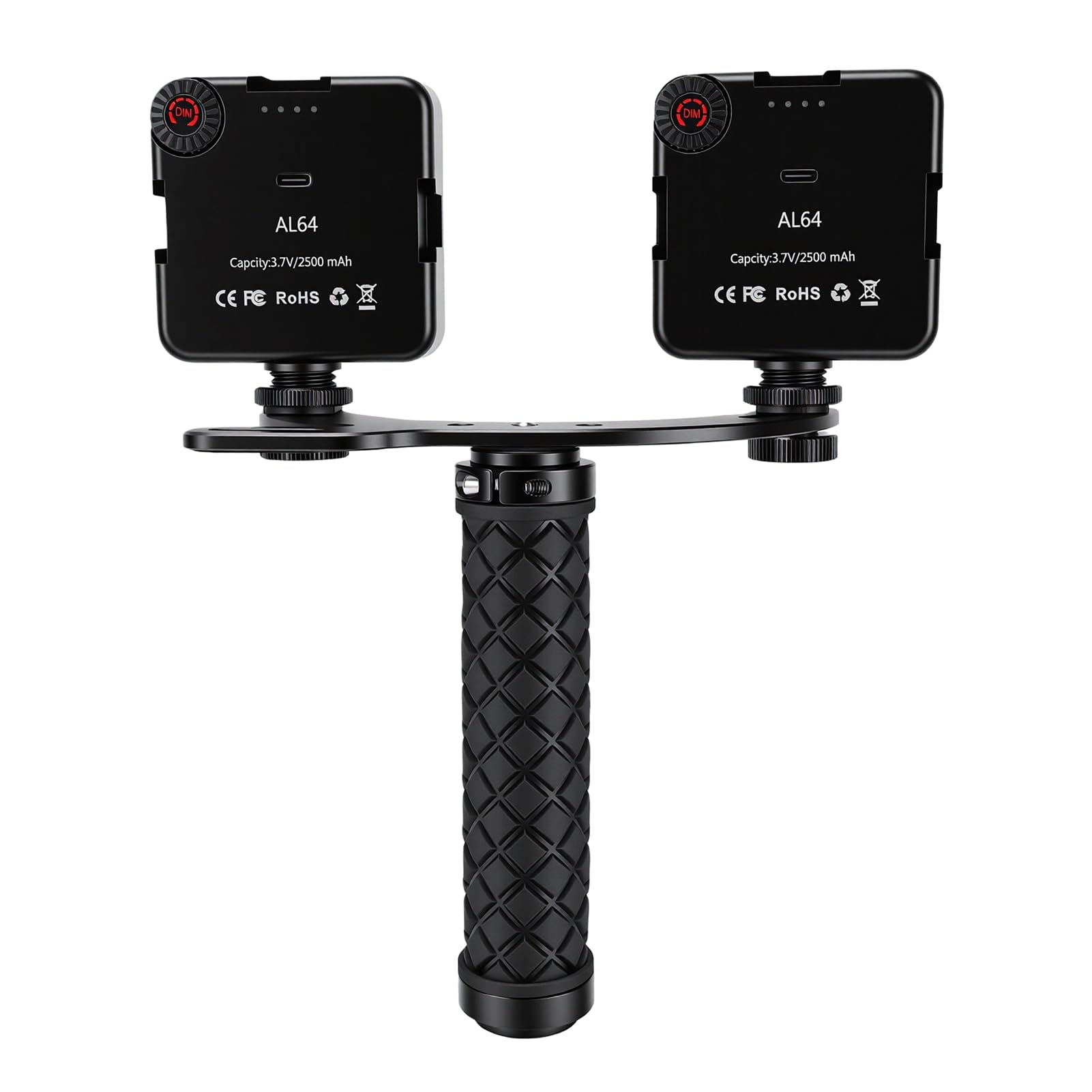 Yosoo Health Gear Video Licht 5600K Wiederaufladbar mit Drehregler