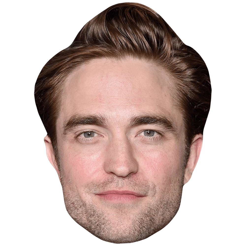 Robert Pattinson (Stubble) Celebrity Mask, Flat Card Face, Fancy Dress Mask