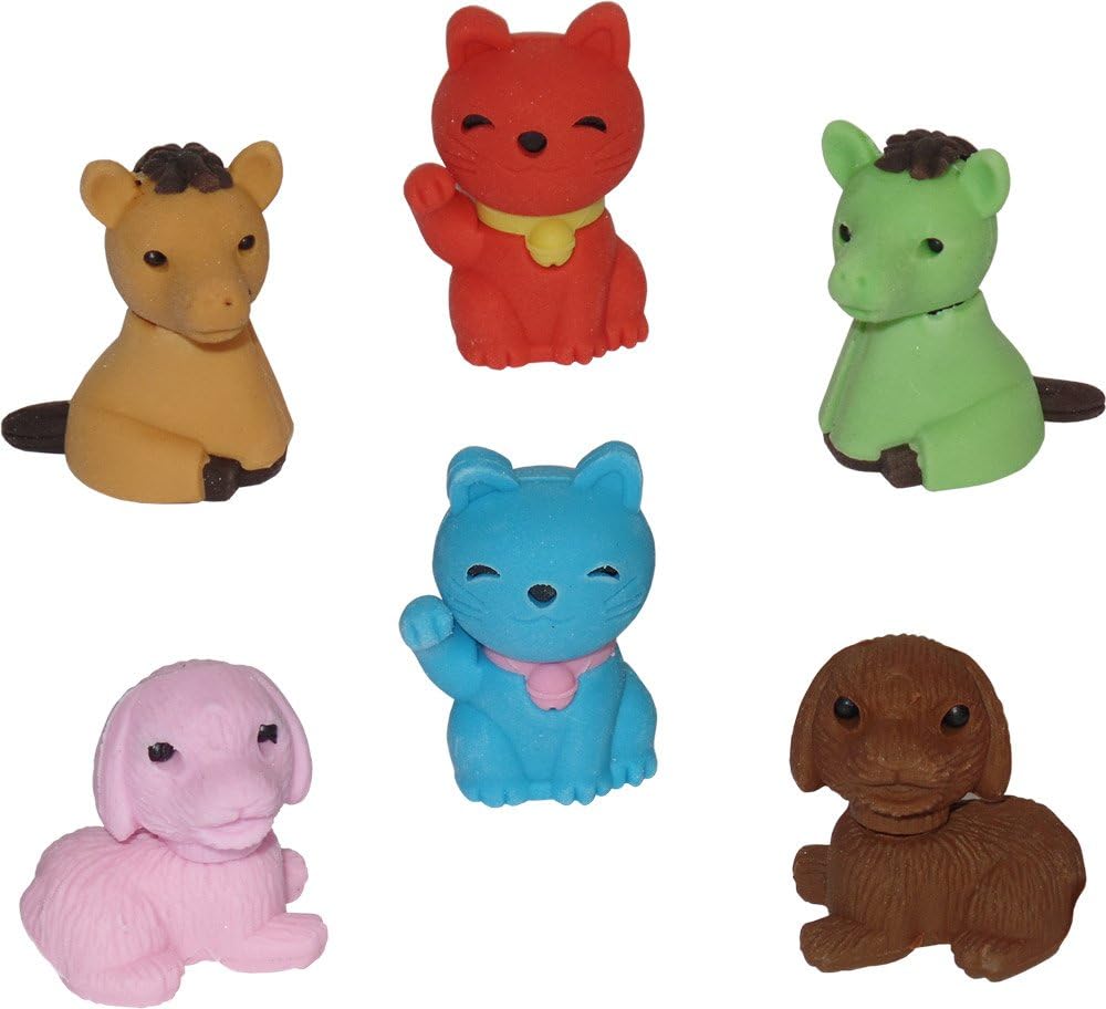 Erasables 3D Novelty Erasers - Pets