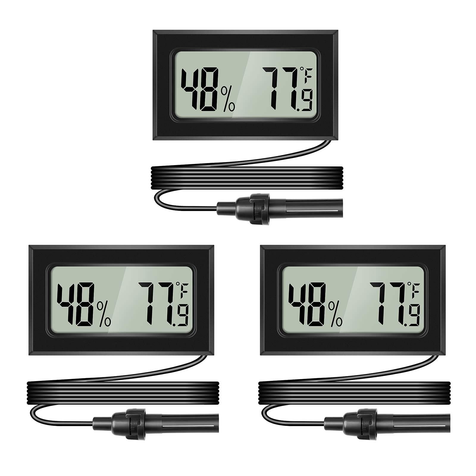 Buy Thlevel Mini Digital Hygrometer Thermometer Gauge with Probe LCD