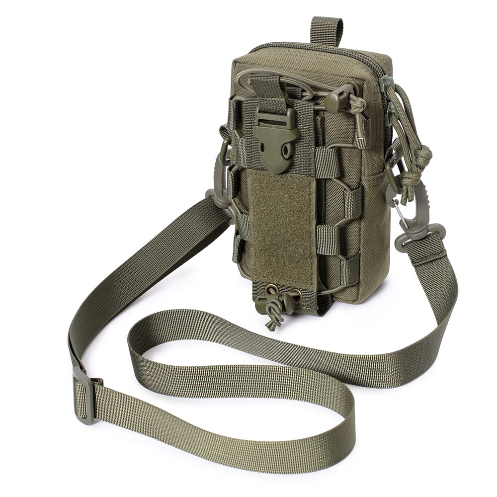 ACEXIER Tactical Molle Pouch Waist Bag Military Bottle Bag Outdoor Vest Pack Purse Phone Case Backpack Hunting Accessories Daily Carry Tool Pack