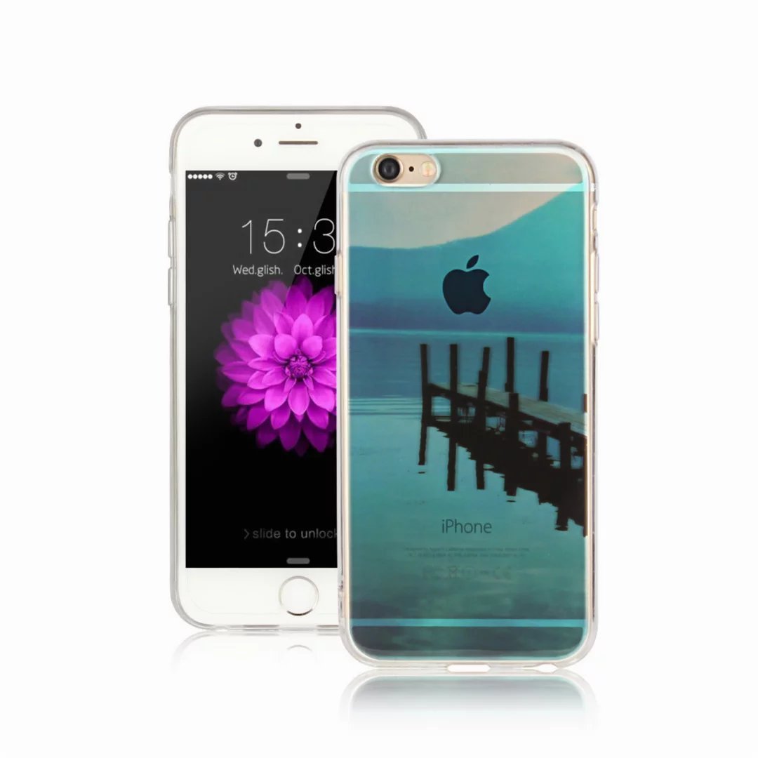 MUTOUREN iPhone 6 Plus/6S Plus TPU case cover Crystal Clear TPU Silicone Case Scratch Resistant shock absorbing 360 degrees to protect your cell phone-Pattern14