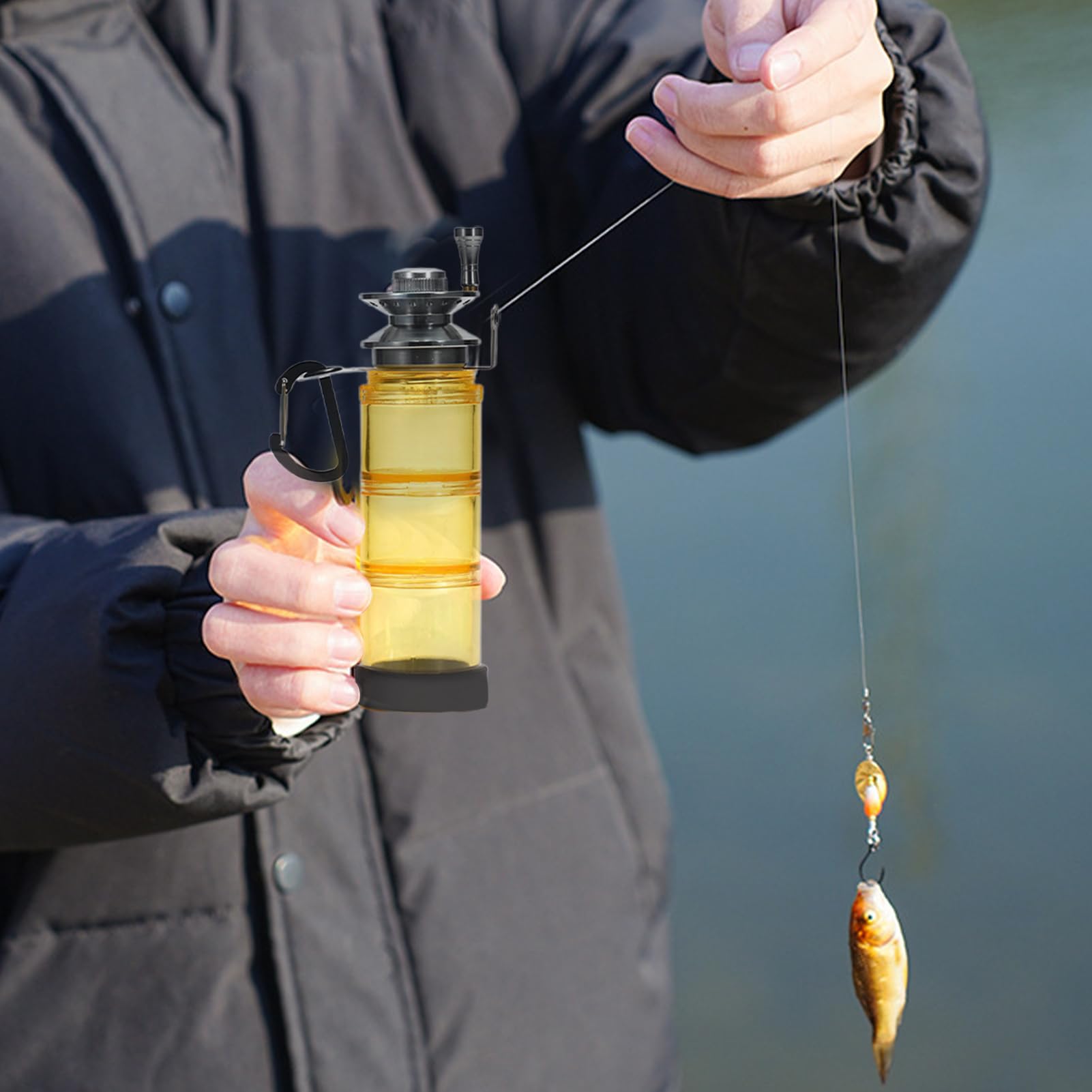 Organizzatore Per Esche Da Pesca Porta Esche da Pesca | Astuccio Impermeabile Portatile per Barche Kayak Escagioni Acqua Salata Viaggi Campeggio Escursionismo All'aperto
