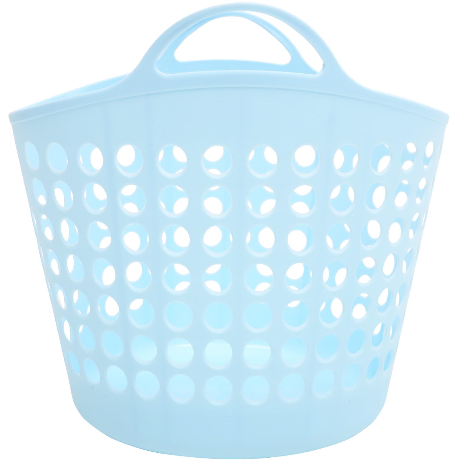 Panier à linge 30l bleu avec poignée pour ne plus laisser traîner vos habits