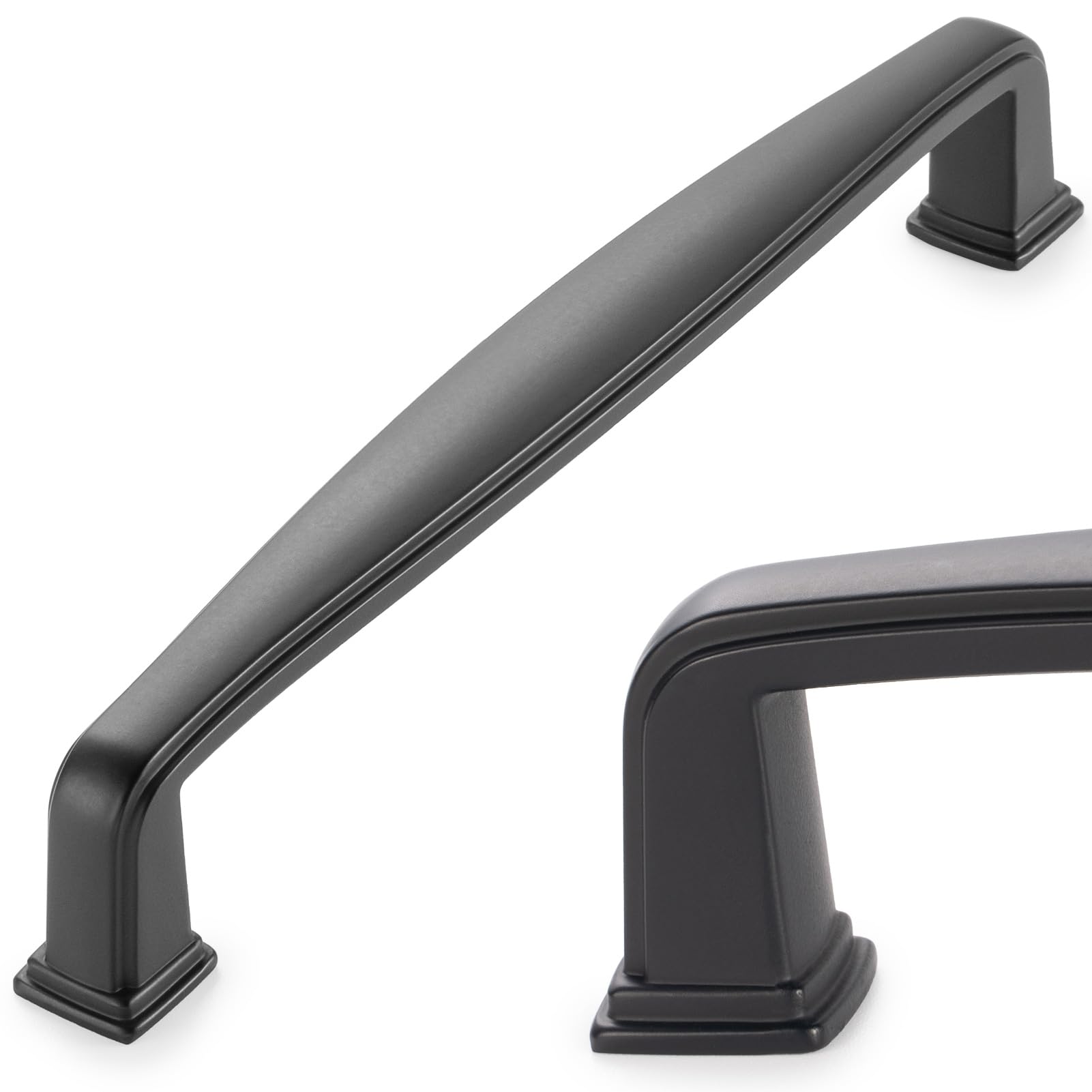 KOOFIZO Paquete De 10 Tiradores De Arco De Armario De Pie Cuadrado, Manija Para Muebles De Latón Antiguo, Distancia Entre Tornillos De 3.8 Pulgadas/3.780 In, Accesorios Para Puerta De Armario De