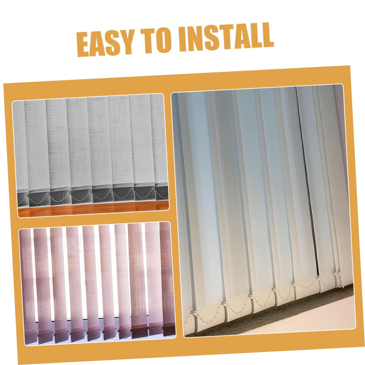 Levemolo Replacement Blind Slats for Vertical Blinds 5pcs Blind Weights Slats Bottom