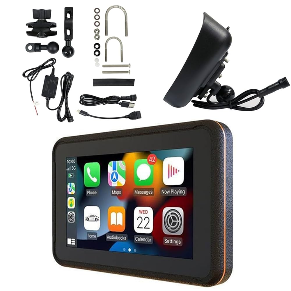 新品未使用　バイク　5インチ防水ナビ　Bluetooth carplay 楽天市場】バイク専用ナビ 5インチ CarPlay AndroidAuto iPhone