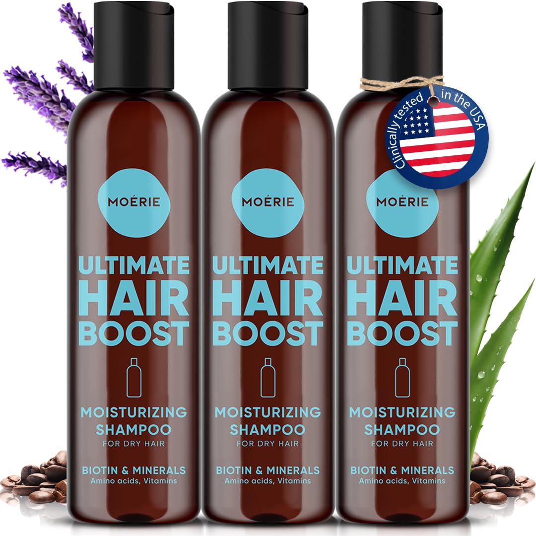Moerie Ultimate Hair Growth Shampoo – For Longer, Thicker, Fuller Hair - Vegan Friendly Volumizing Hair Products – Paraben & Silicone Free – All Hair