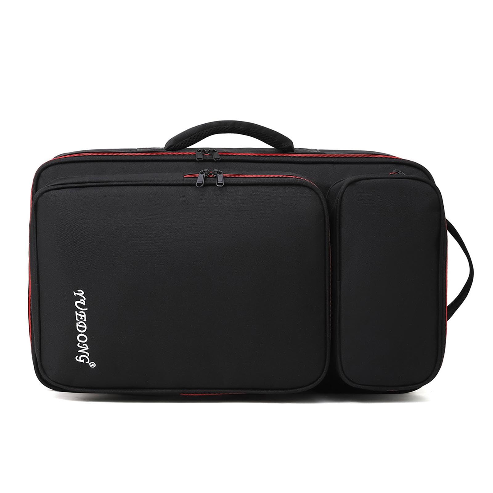 Generic Effects Pedalboard Bag Borsa per Pedaliera Effetti Chitarra Imbottitura Spessa Antiurto Scomparto Accessori Separato Manico Ergonomico Zip Impermeabil, Grande