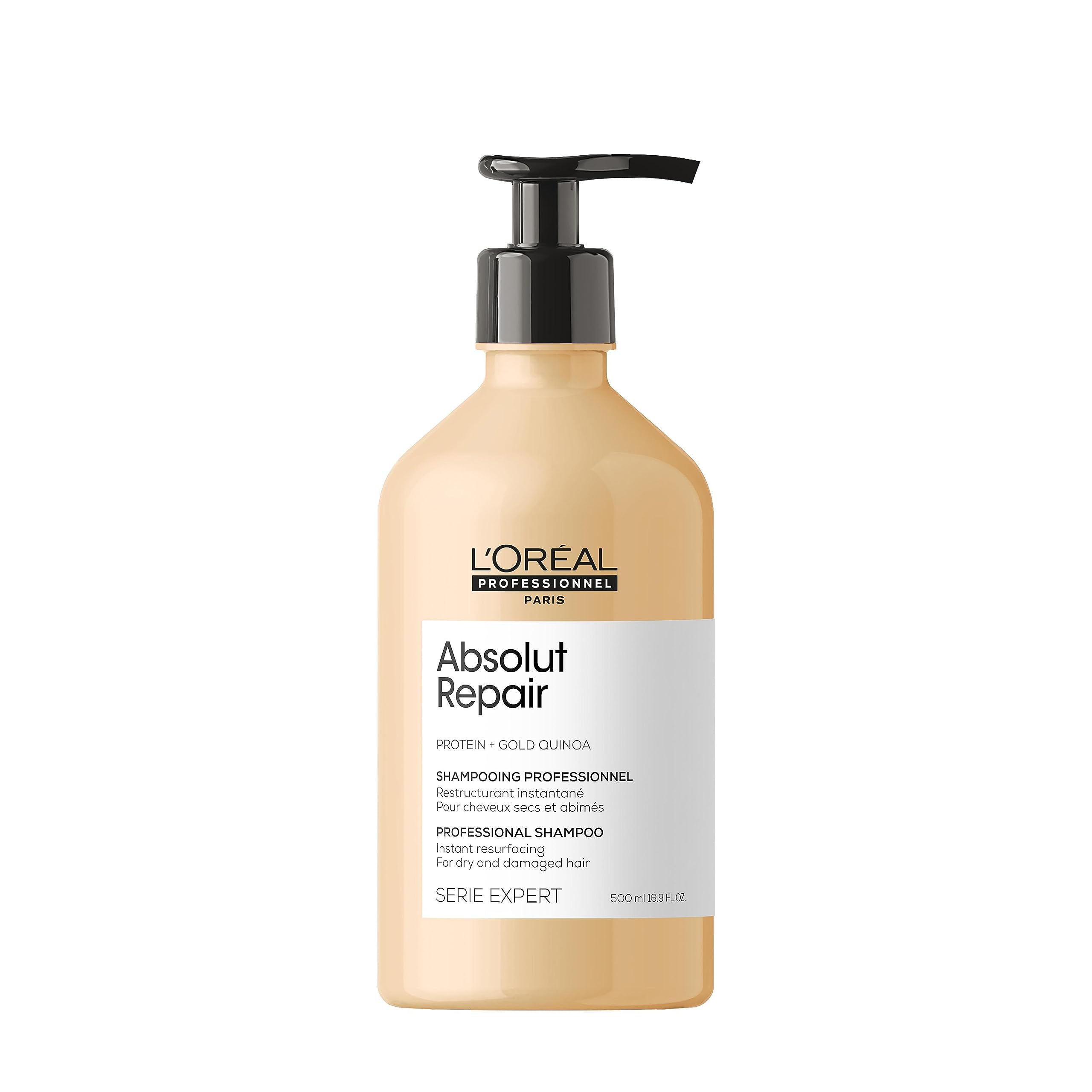 L'Oréal Professionnel Kit Shampoo + Maschera Professionale per Capelli Secchi e Danneggiati, Nutrimento Profondo, Formula Ristrutturante, Absolut Repair, 500ml + 250ml