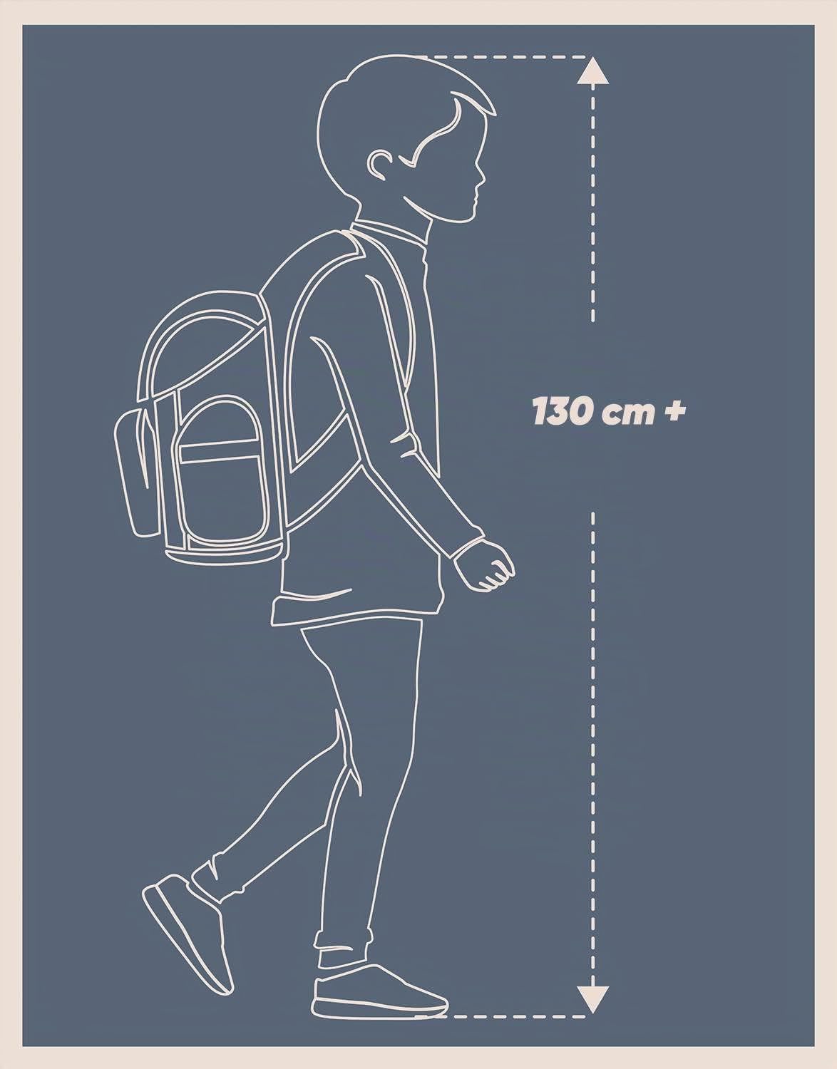 Baagl Schulranzen Jungen Set 3 Teilig Airy Plus Schultasche 25 l - Chill | Ergonomischer Schulrucksack und Grundschule Ranzen für die 1. Klasse enthält ein Federmäppchen sowie einen Turnbeutel.
