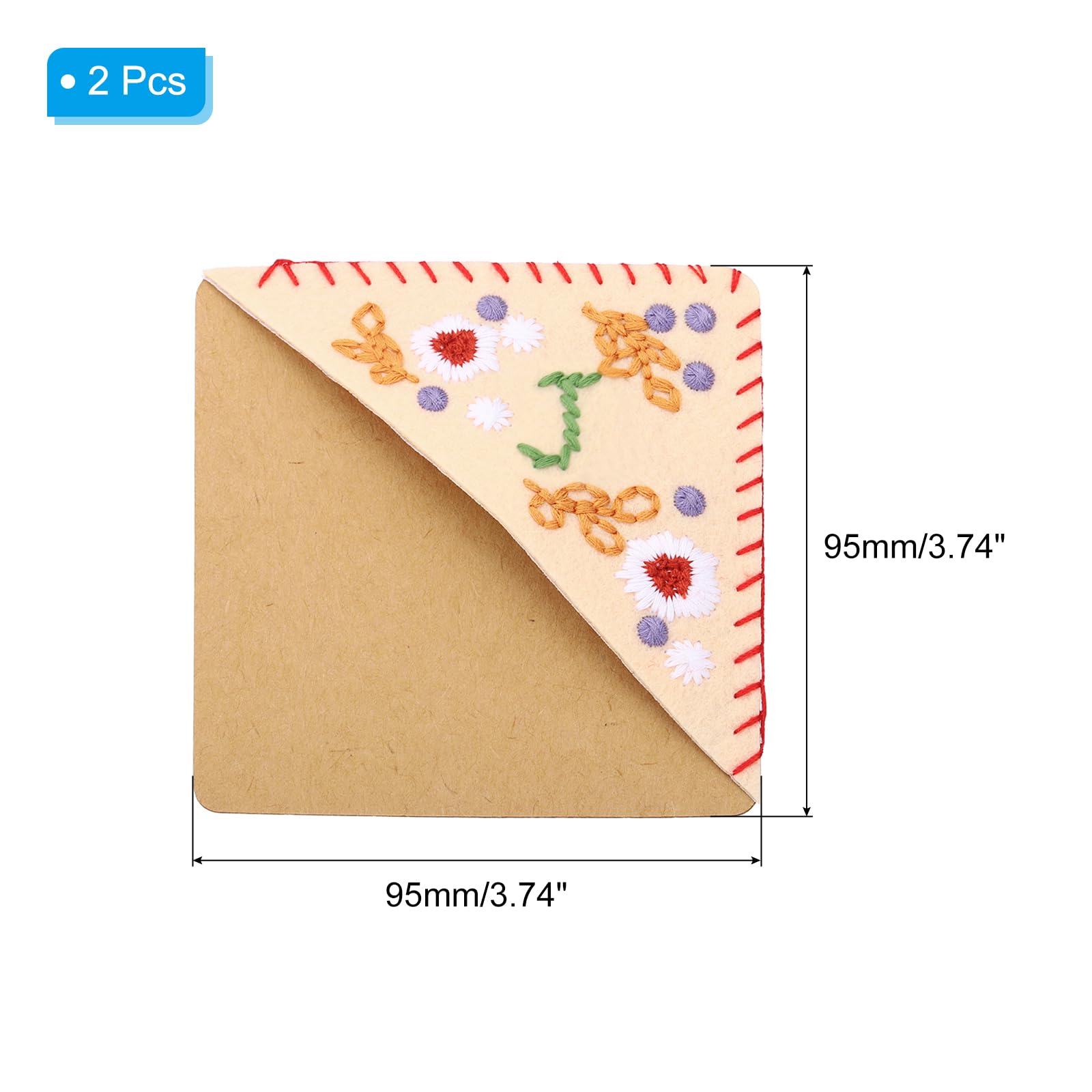 PATIKIL 2pcs Corner Bookmark - Image 2