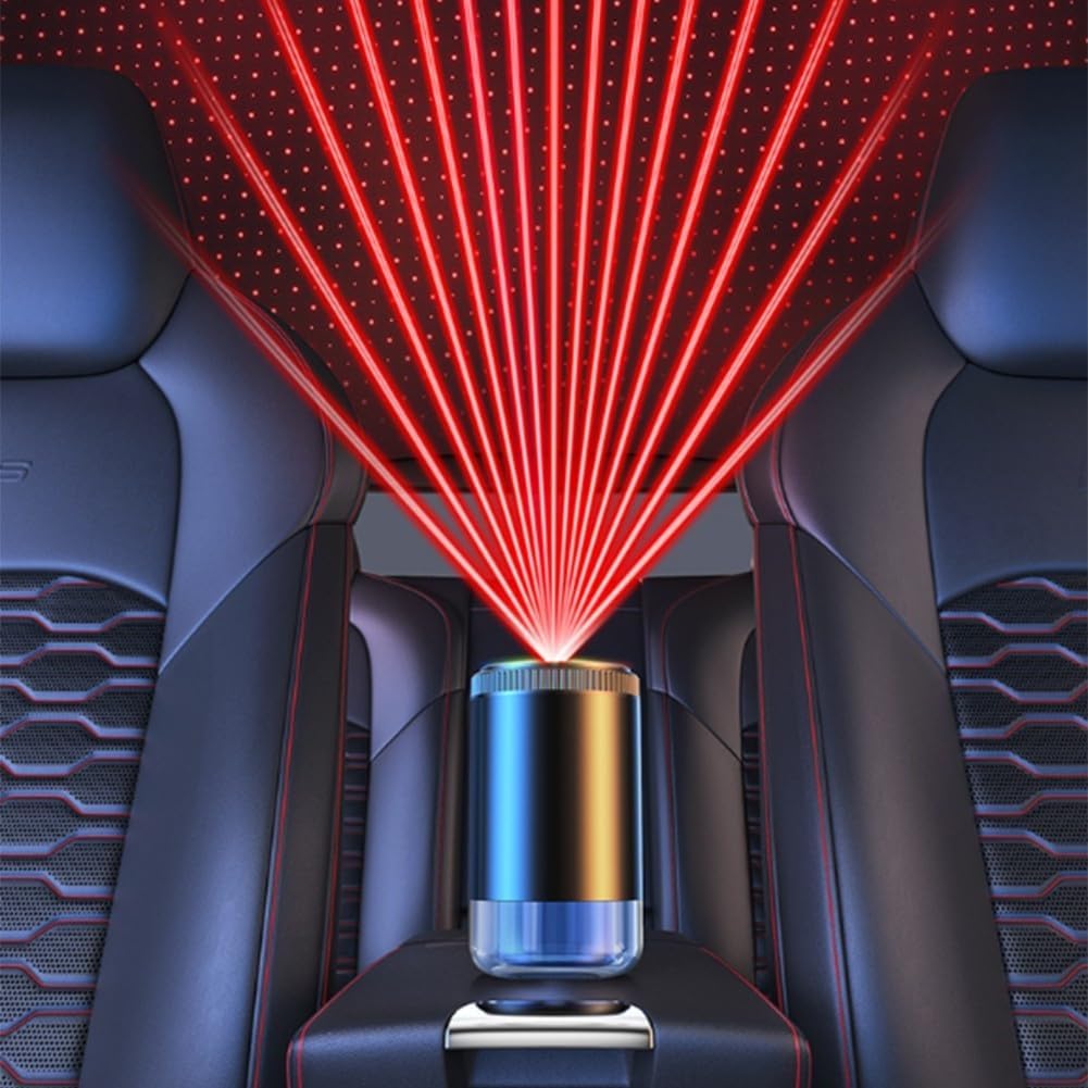 Diffusore di Deodorante per Auto Intelligente Ricaricabile Portatile a 5 Livelli Regolabile diffusore di aromi con Luce Pick-up Top Stellato per Veicoli