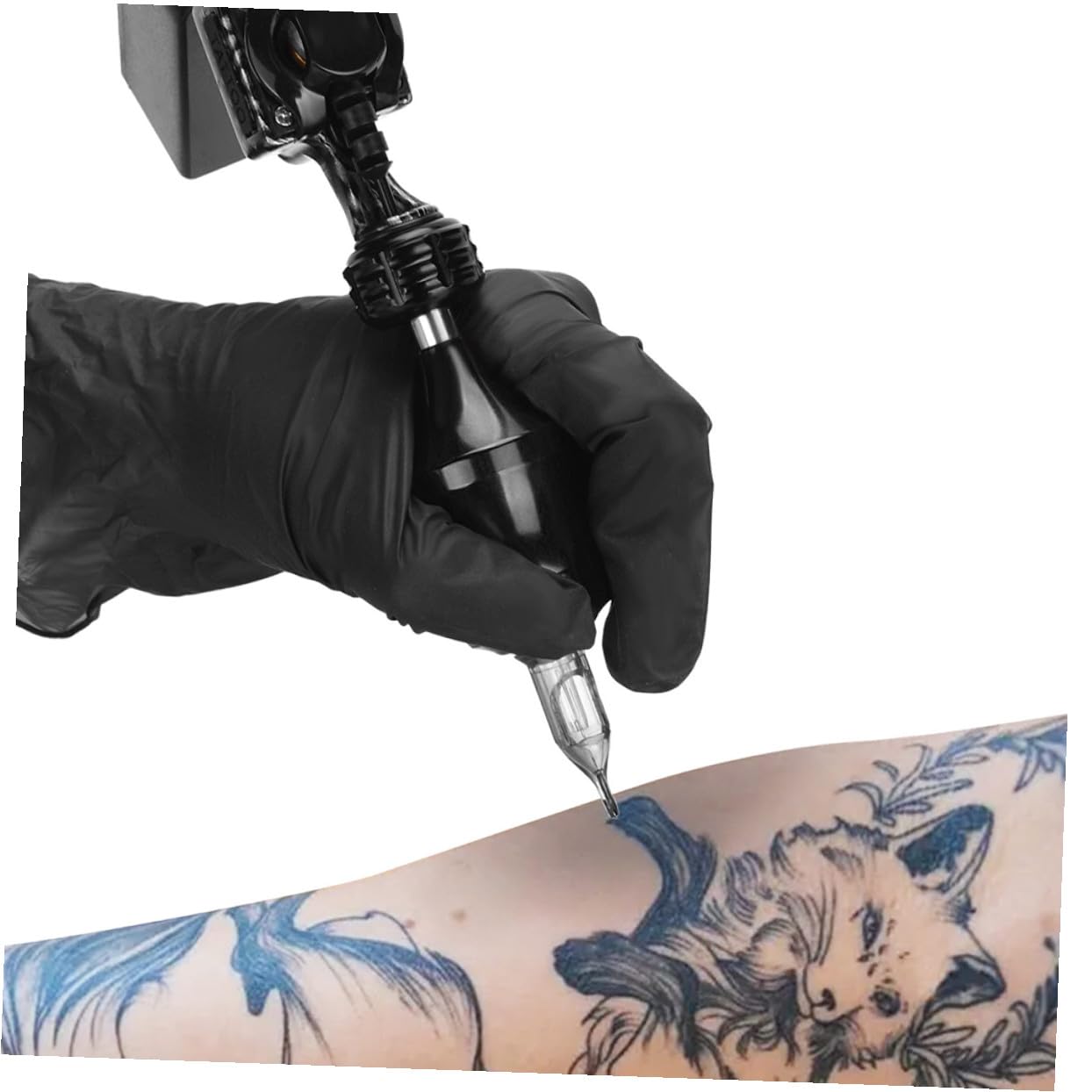 Máquina de Tatuar Portátil Profesional Negra, Aleación de Zinc