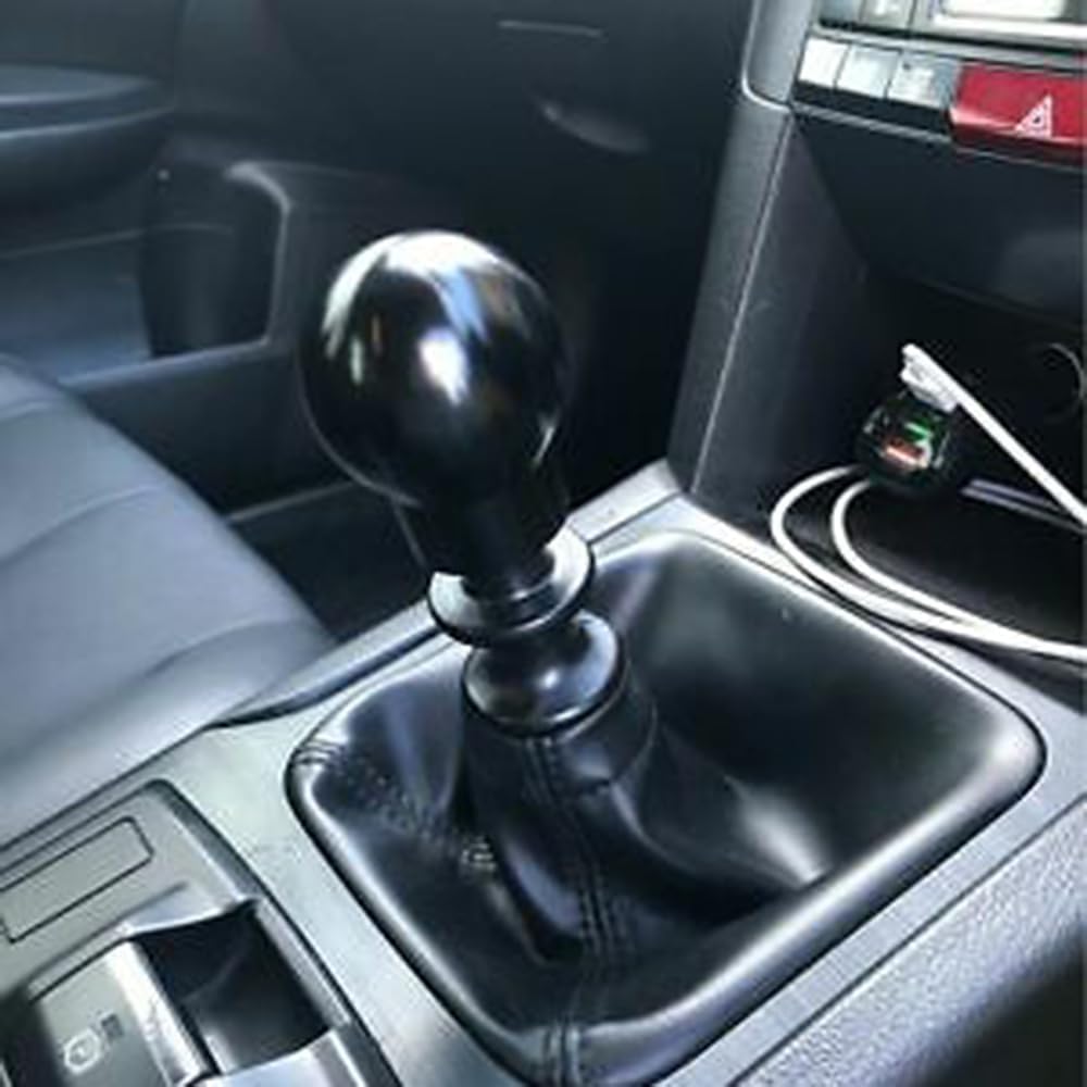 Manual Shift Knob Compatible with Focus ST/RS, Fiesta ST, Manual Subaru WRX, STI, BRZ,Toyota Supra, MR, Tacoma, 86,Scion FR-S, TC, xB,Aluminum Alloy Weighted Car Shifter Knobs Cover (Black)