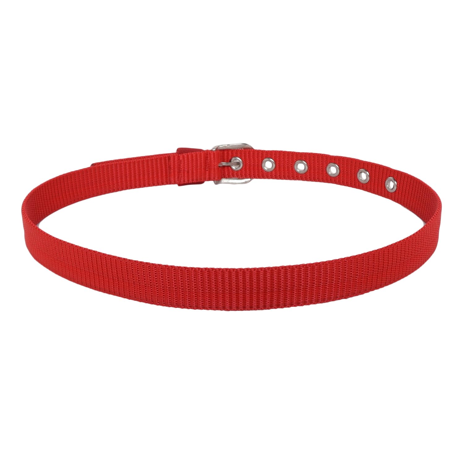 Zacharias Girl's Nylon Belt for kids knb-01 (4-10 Years) (Red_Pack of 1) - Image 6 thumbnail