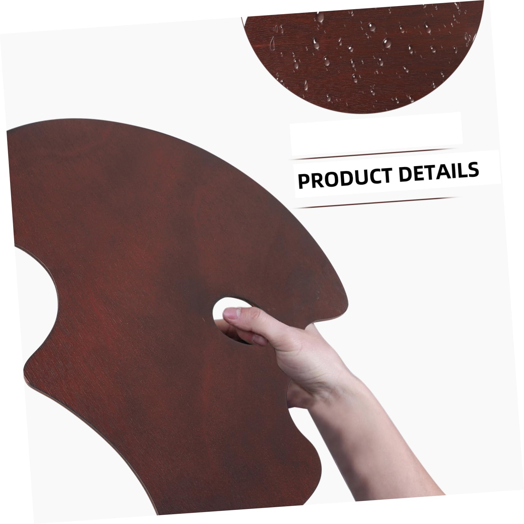 SHINEOFI Tavolozza di Legno per Pittura, Vassoio per Mescolare Colori, Leggera e Facile da Trasportare, per Pittura Artistica DIY, | Traghetta Leggera e Facile da Trasportare, Uso DIY Art Painting, Adatta a Amici e Famiglia
