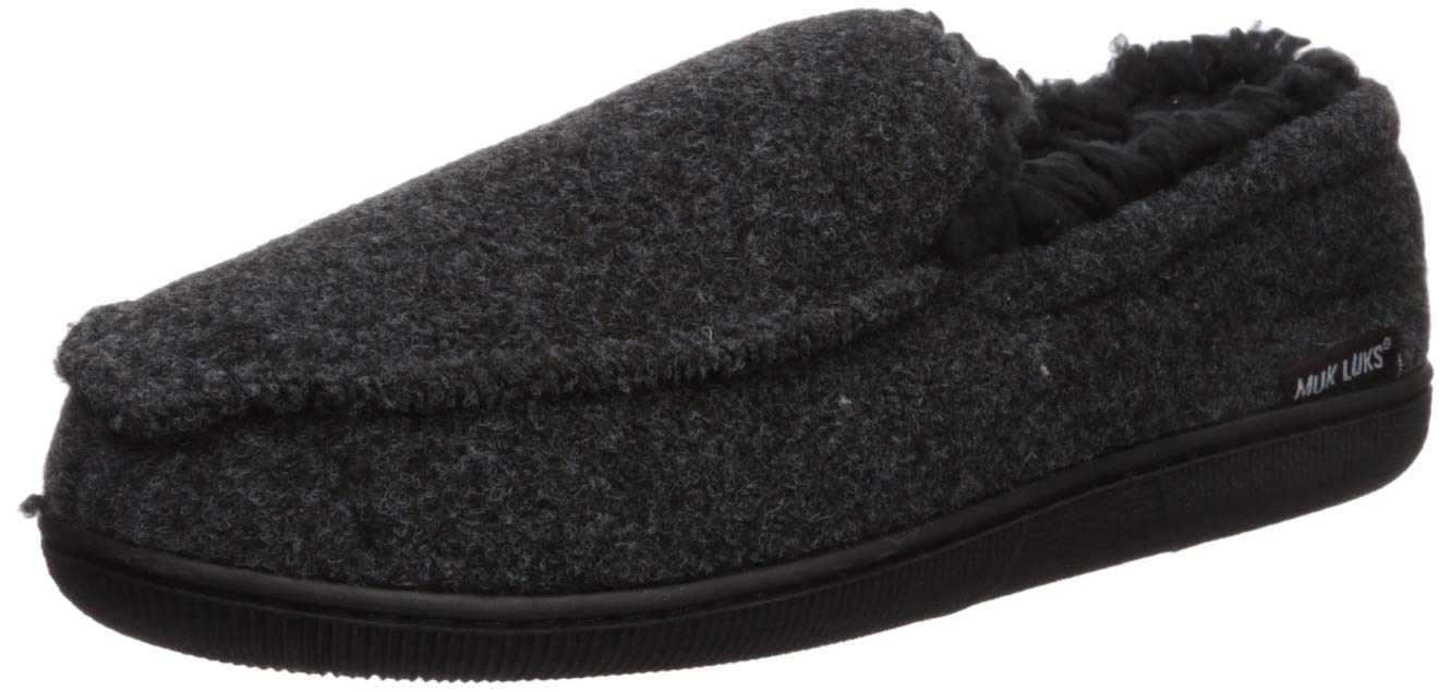 Men's Faux Wool Moccasin Slippers