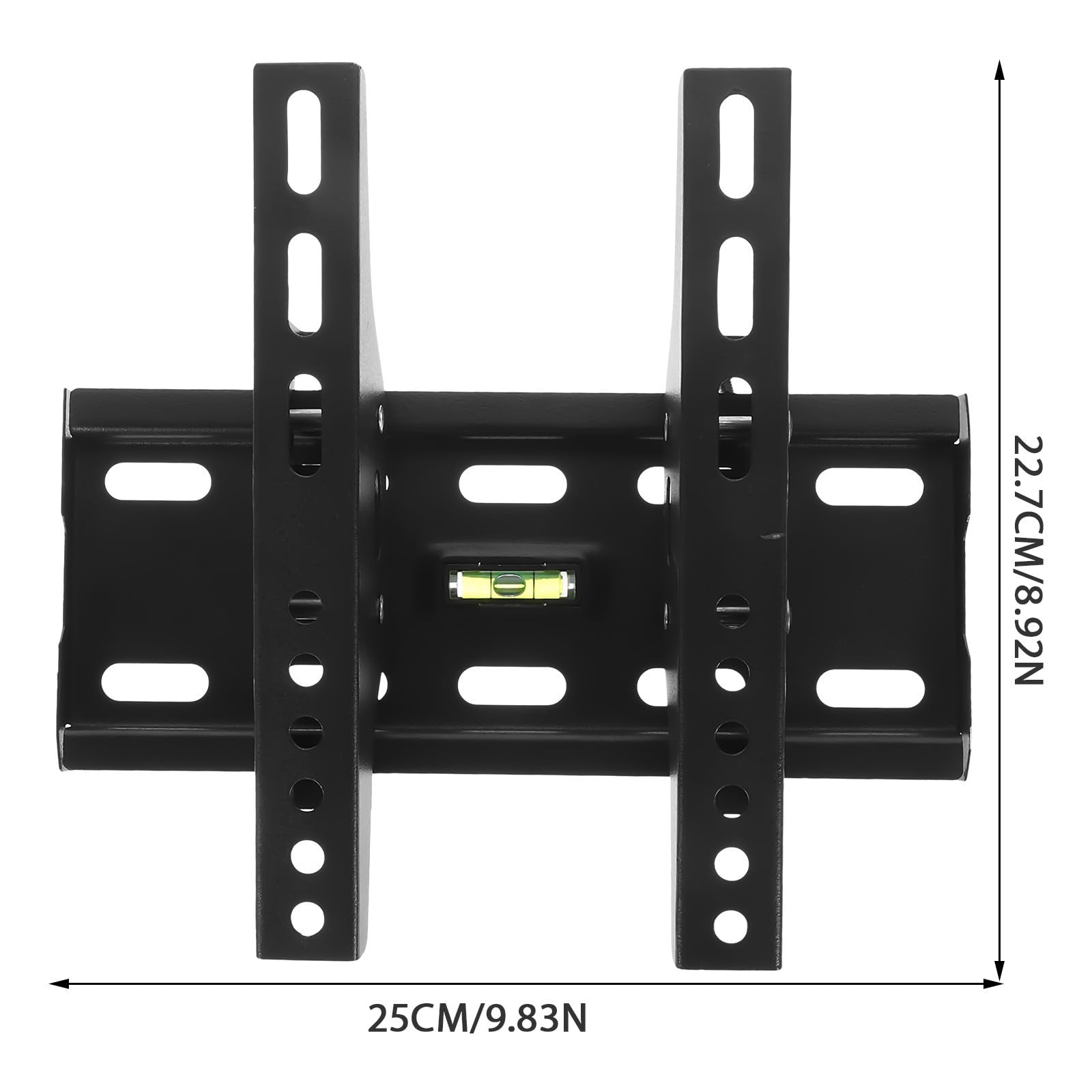 Tofficu Supporto da Parete Robusto e Affidabile Distanza Fori 200x200mm in Ferro Nero Compatibile per Tv 15-42 Pollici per Montaggio a Muro