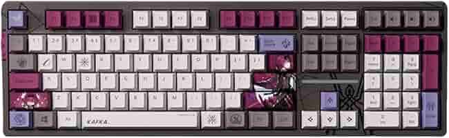 崩壊スターレイル カフカ メタニカルキーボード 108キー（赤軸）水晶紅酒軸 崩壊：スターレイル カフカ キーボード108キー 知秋軸 崩壊