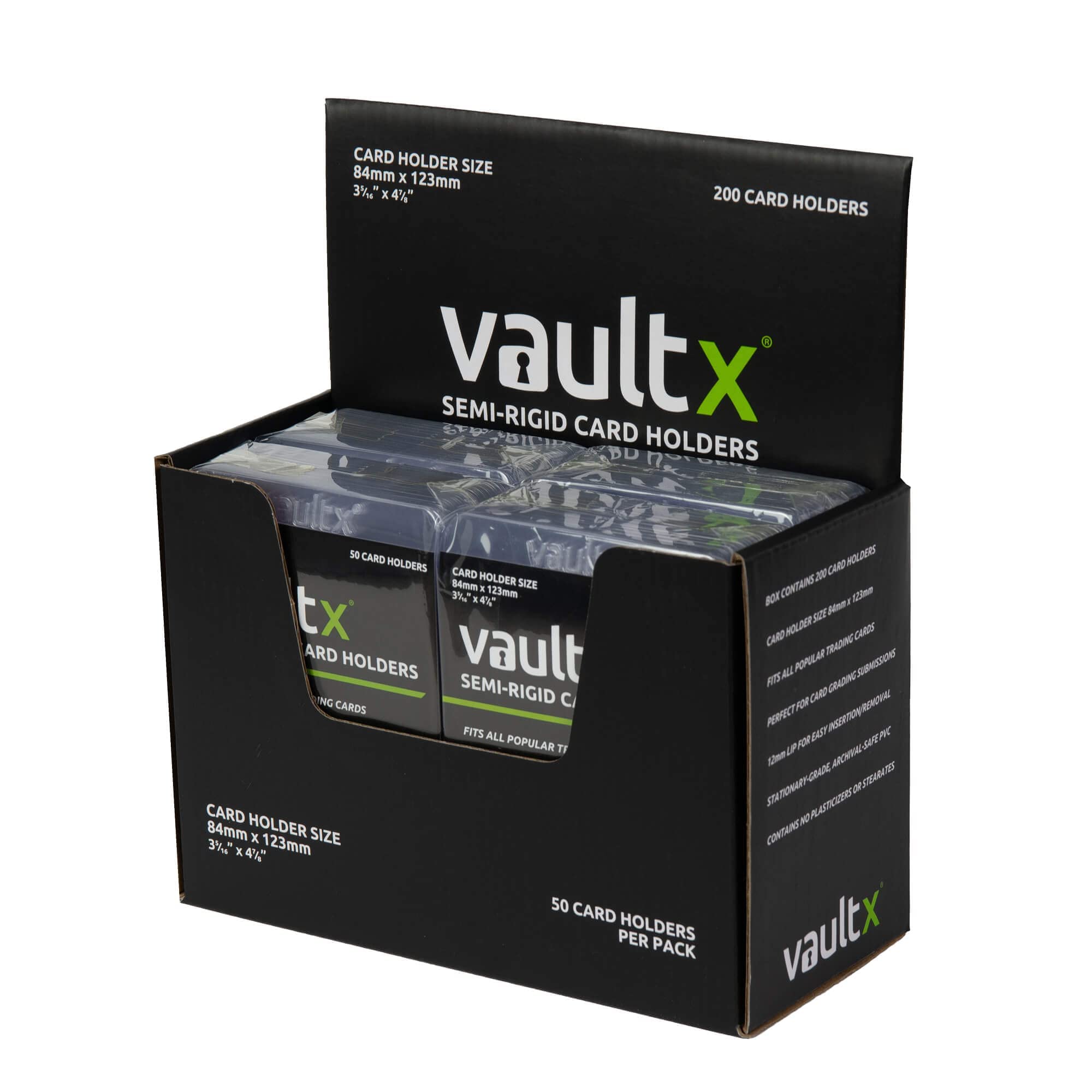 Vault X WideFit SemiRigid Card Holders for Trading Cards & Sports