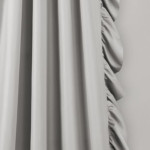 Miniatura 4 de Lush Decor - Par de cortinas blancas para ventana, colección Reyna