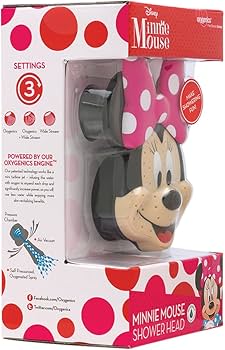 Minniemouse
せナノアミノプレミアム
エスタージュ　モイスチャー Oxygenics 78268 Minnie Mouse Fixed Shower head, Pink/Black