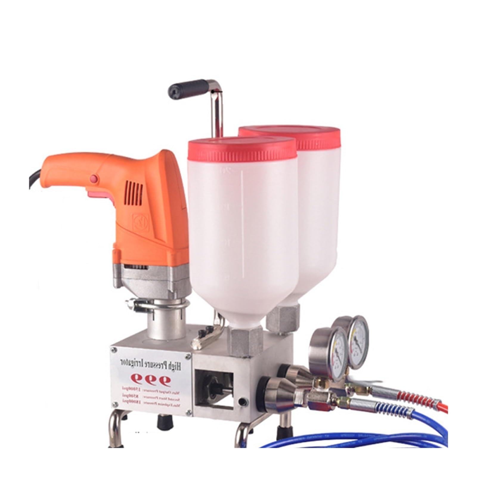 Máquina de lechado espuma poliuretano dos componentes/resina epoxi 1100 W, herramienta reparación fugas líquido a prueba agua para principiantes uso de bricolaje