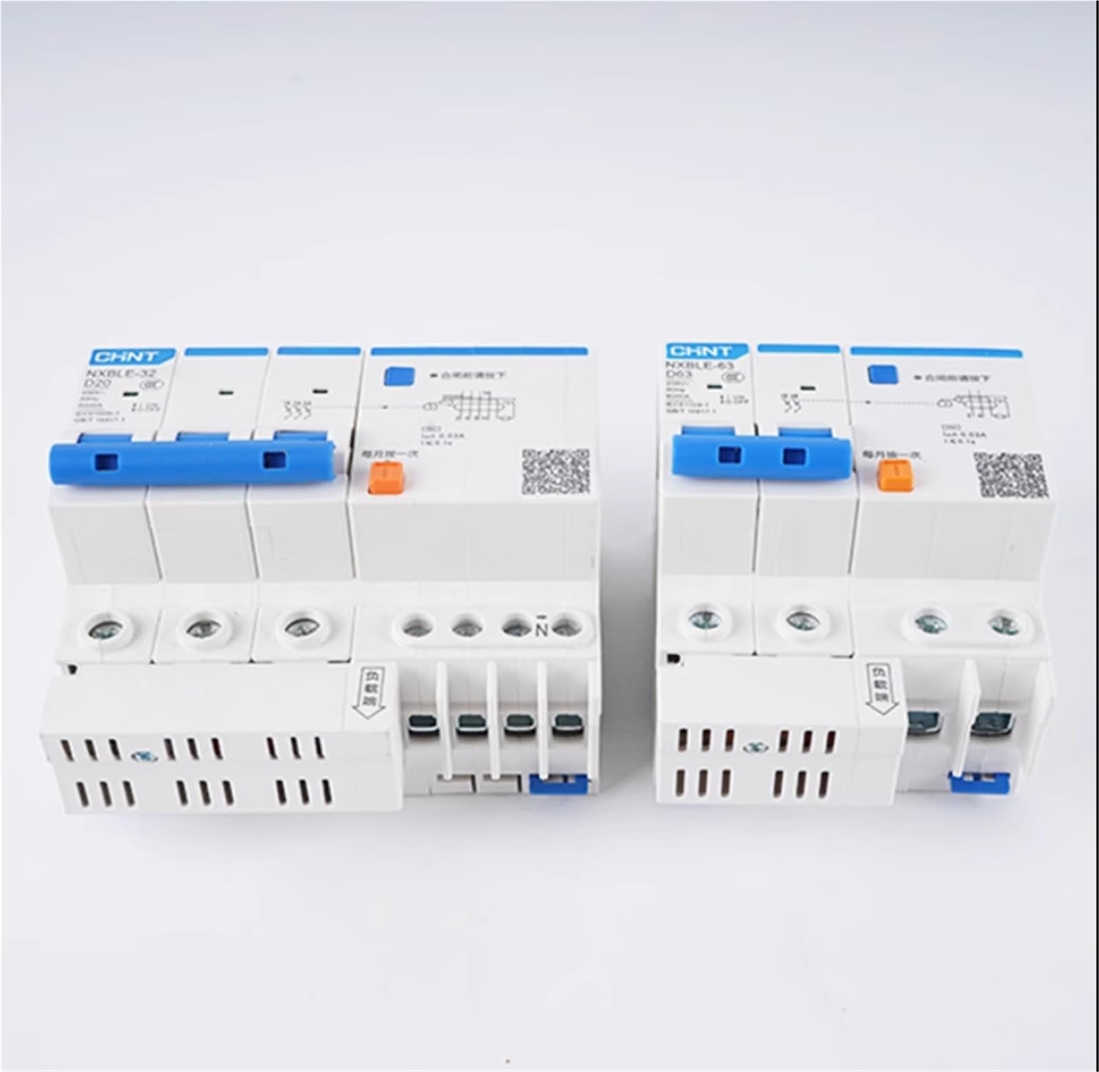 YFHGULBTK 1pcs Leakage Protection Circuit Breaker Type D NXBLE-63/32 4P 6A 10A 16A 20A 25A 32A 40A 50A 63A(4p 63a)